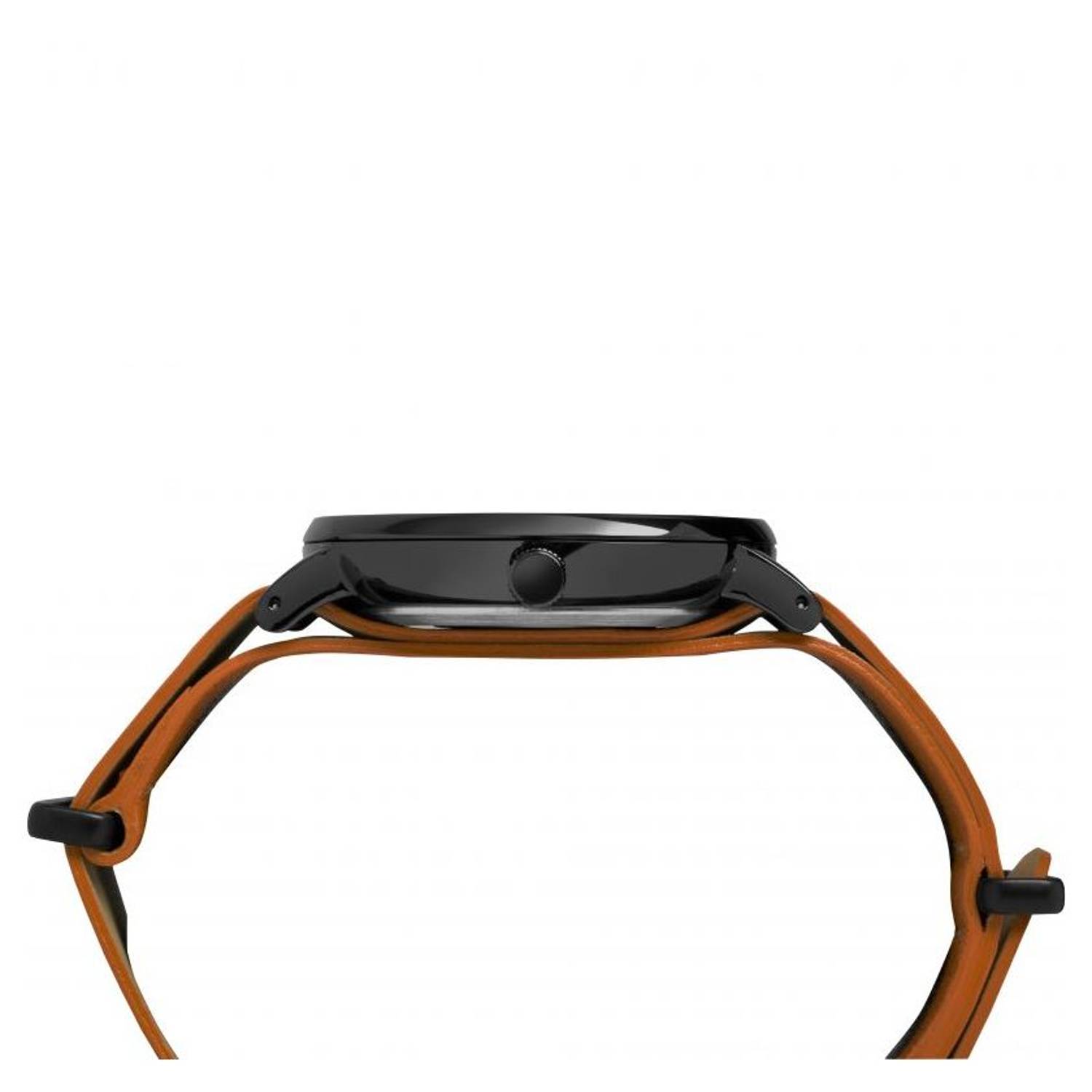 Timex TW2P91400 Weekender Quartz Orange Leather Watch Men Timex TW2P91400 Weekender Quartz Orange Leather Watch Men