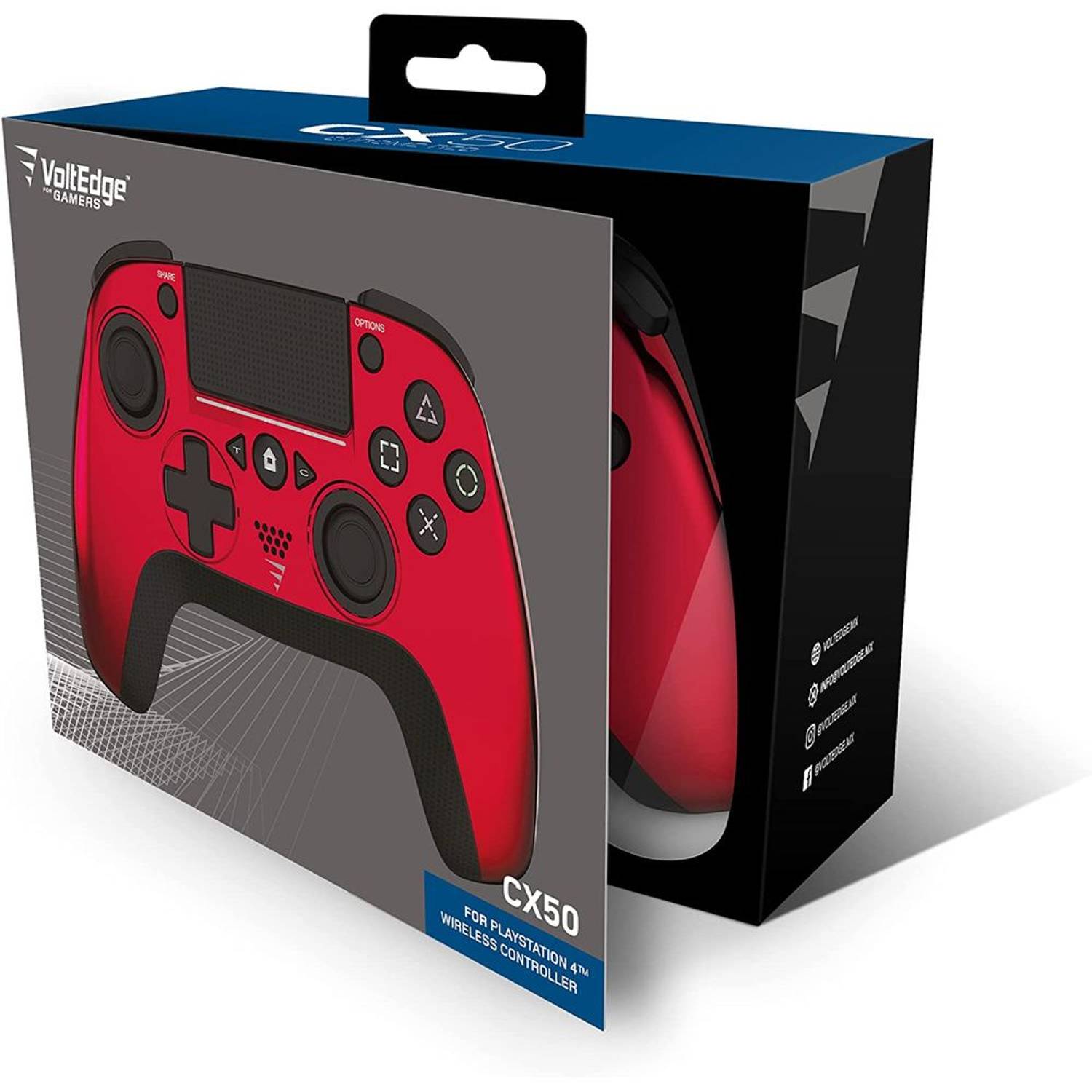Voltedge Wirless Controller Chrome Red for PS4 Voltedge Wirless Controller Chrome Red for PS4