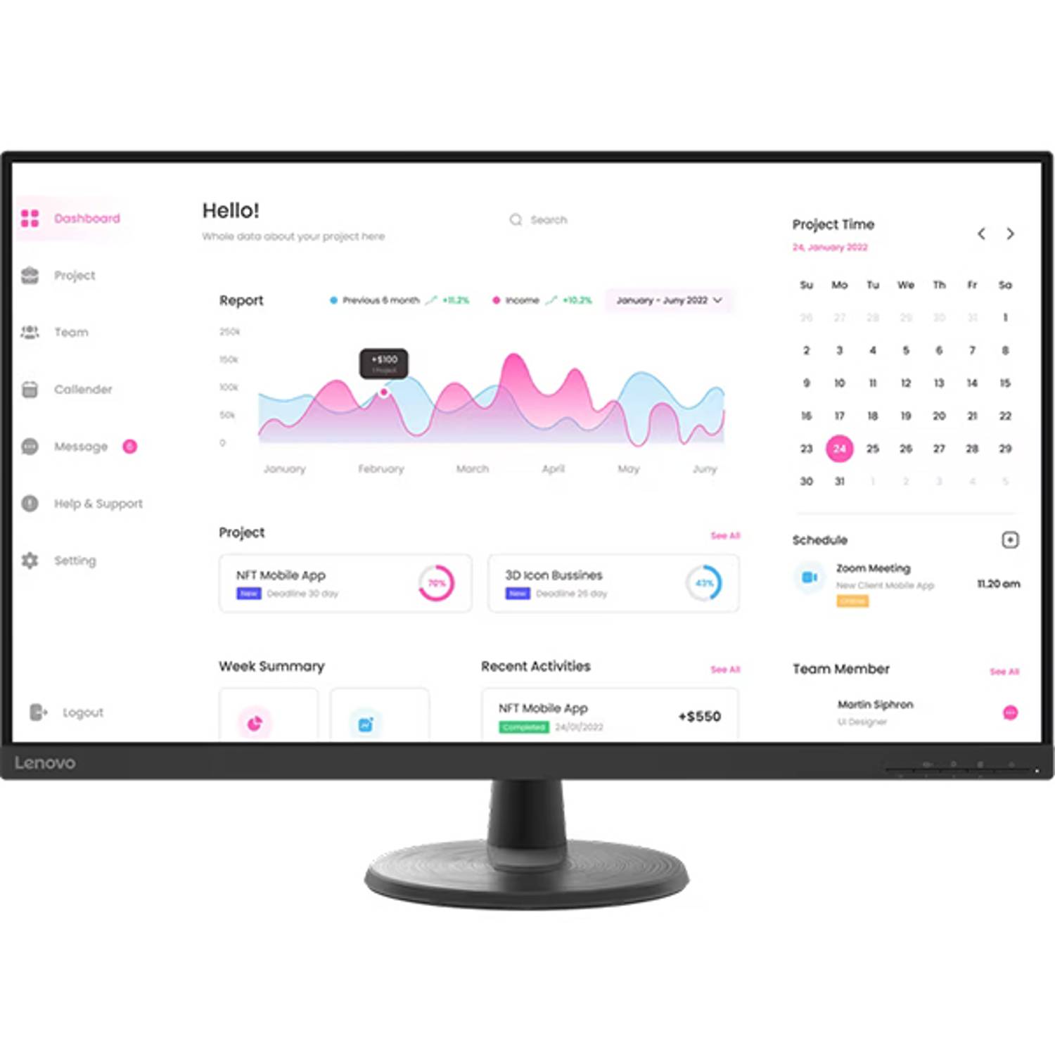 Lenovo D3240 FHD Monitor 31.5inch Lenovo D3240 FHD Monitor 31.5inch