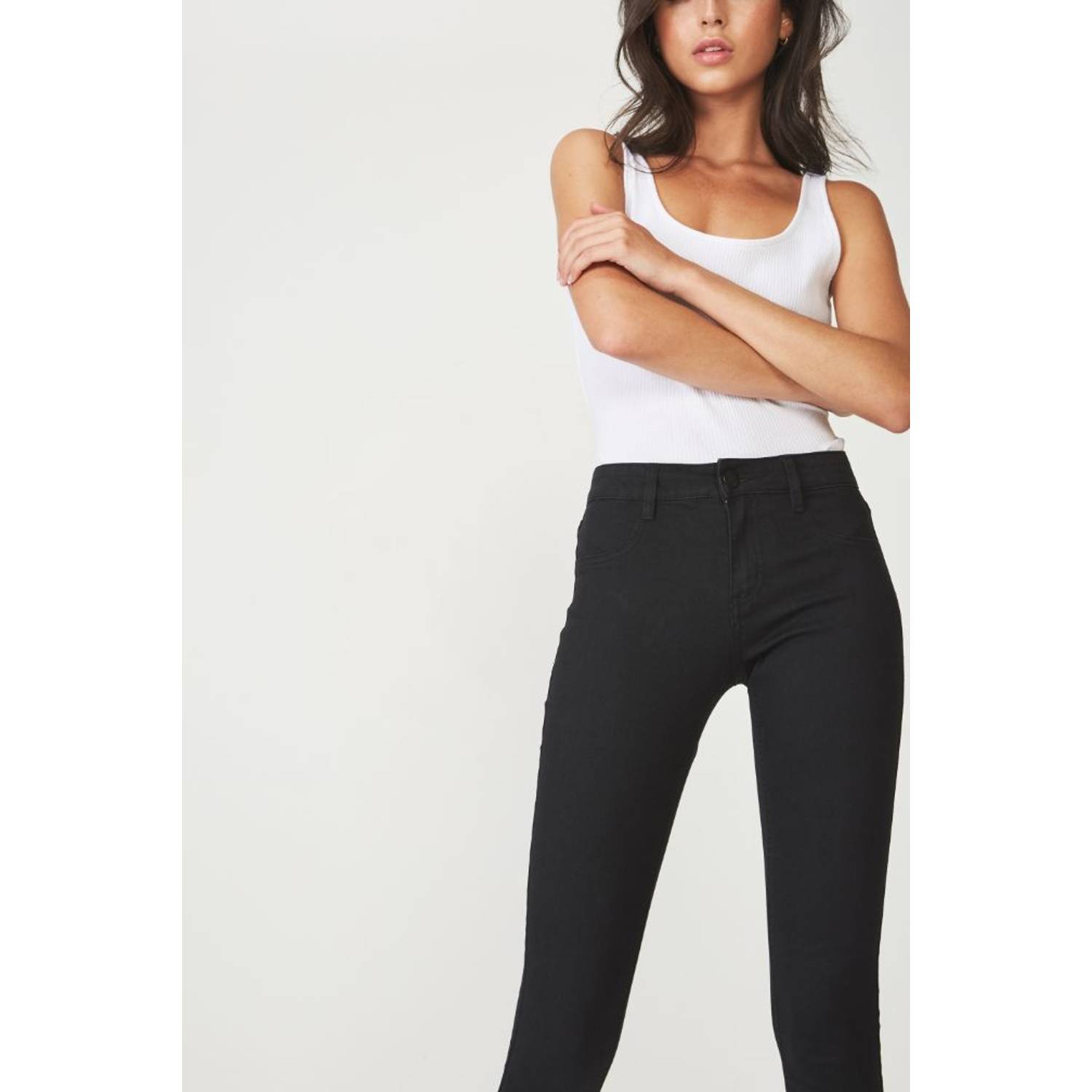 Cotton On Mid Rise Capri Jegging Black Size 14 Cotton On Mid Rise Capri Jegging Black Size 14