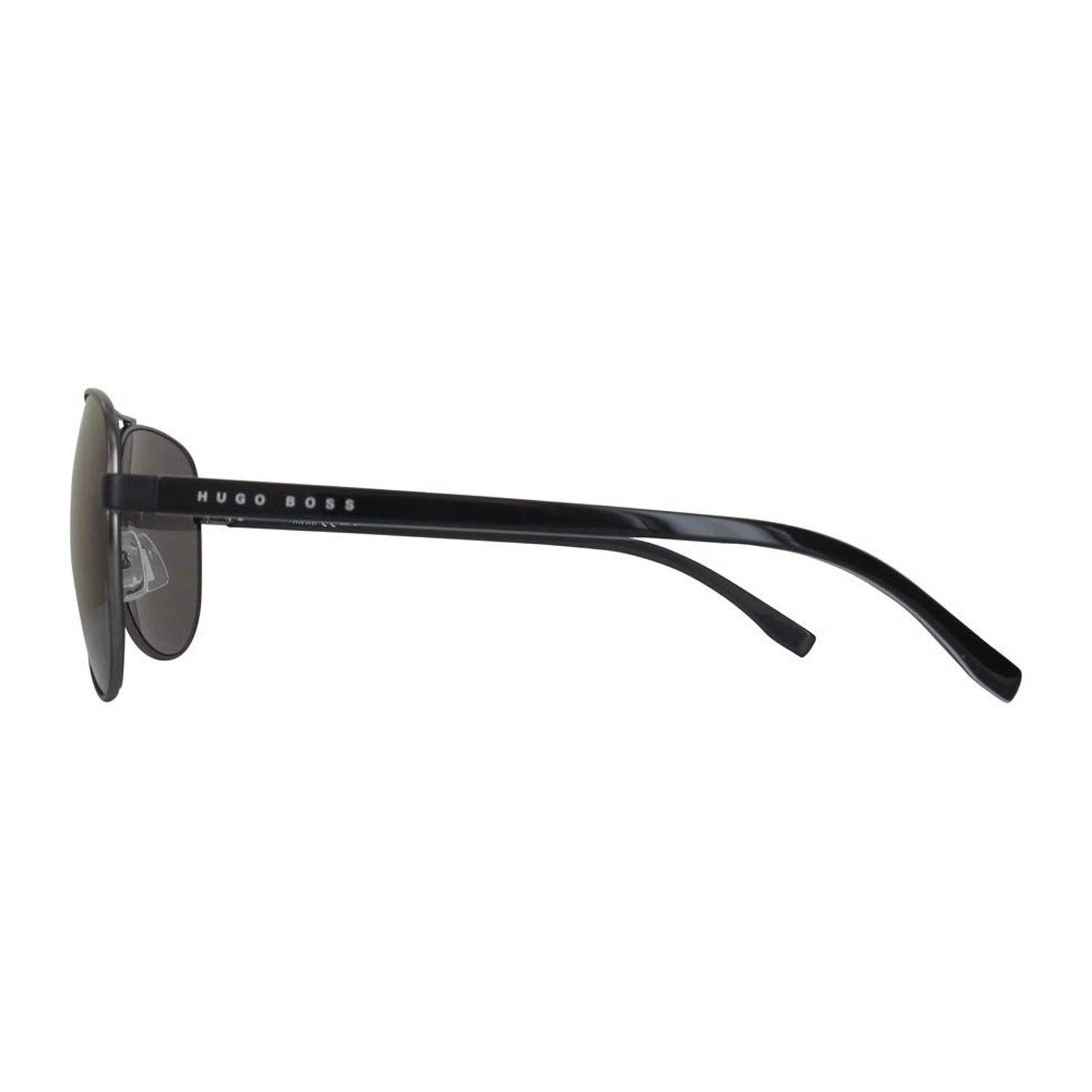 HUGO BOSS 0761-S-QIL-60 Matte Black Acetate Men Sunglasses HUGO BOSS 0761-S-QIL-60 Matte Black Acetate Men Sunglasses
