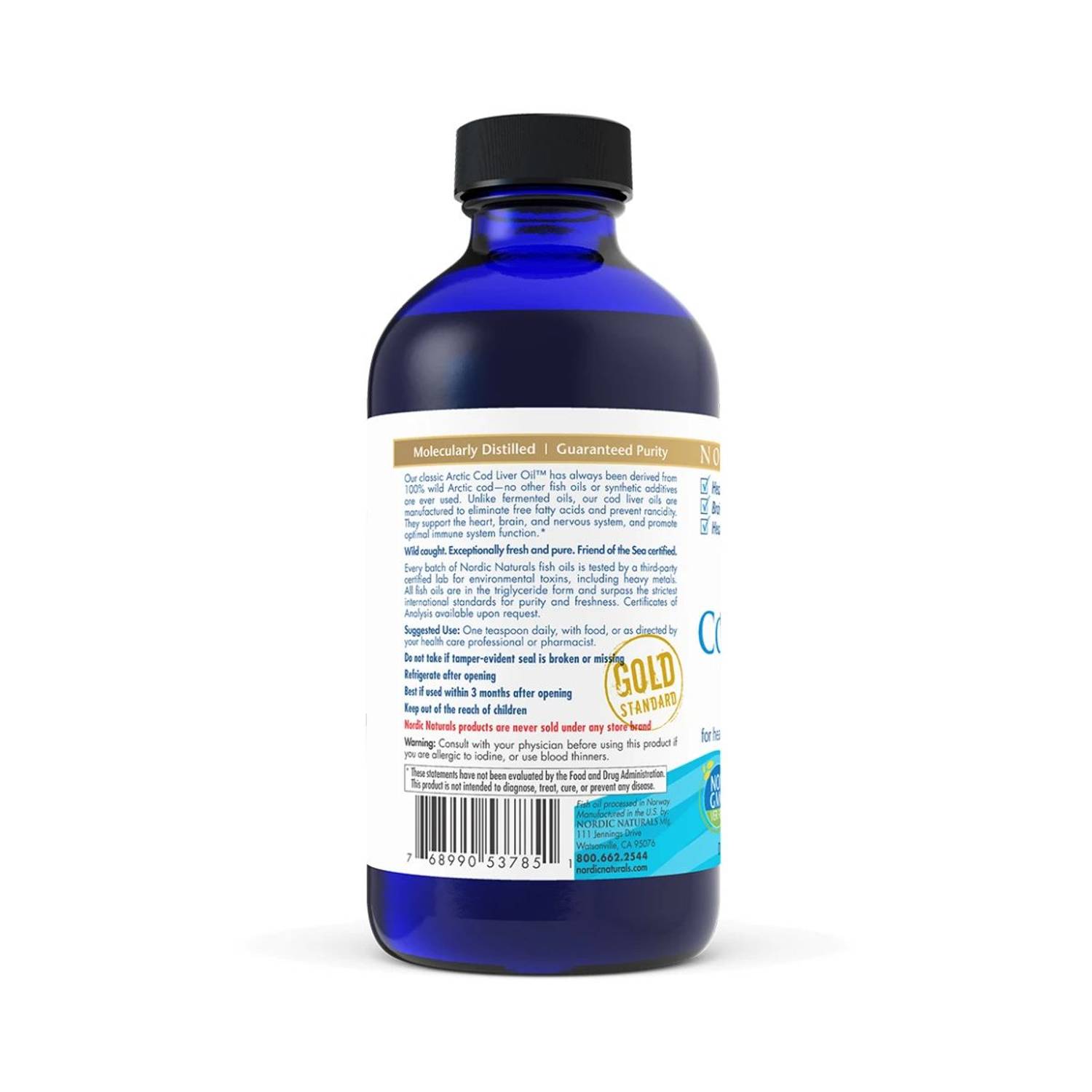 Nordic Naturals Arctic Cod Liver Oil Unflavored 8oz Nordic Naturals Arctic Cod Liver Oil Unflavored 8oz
