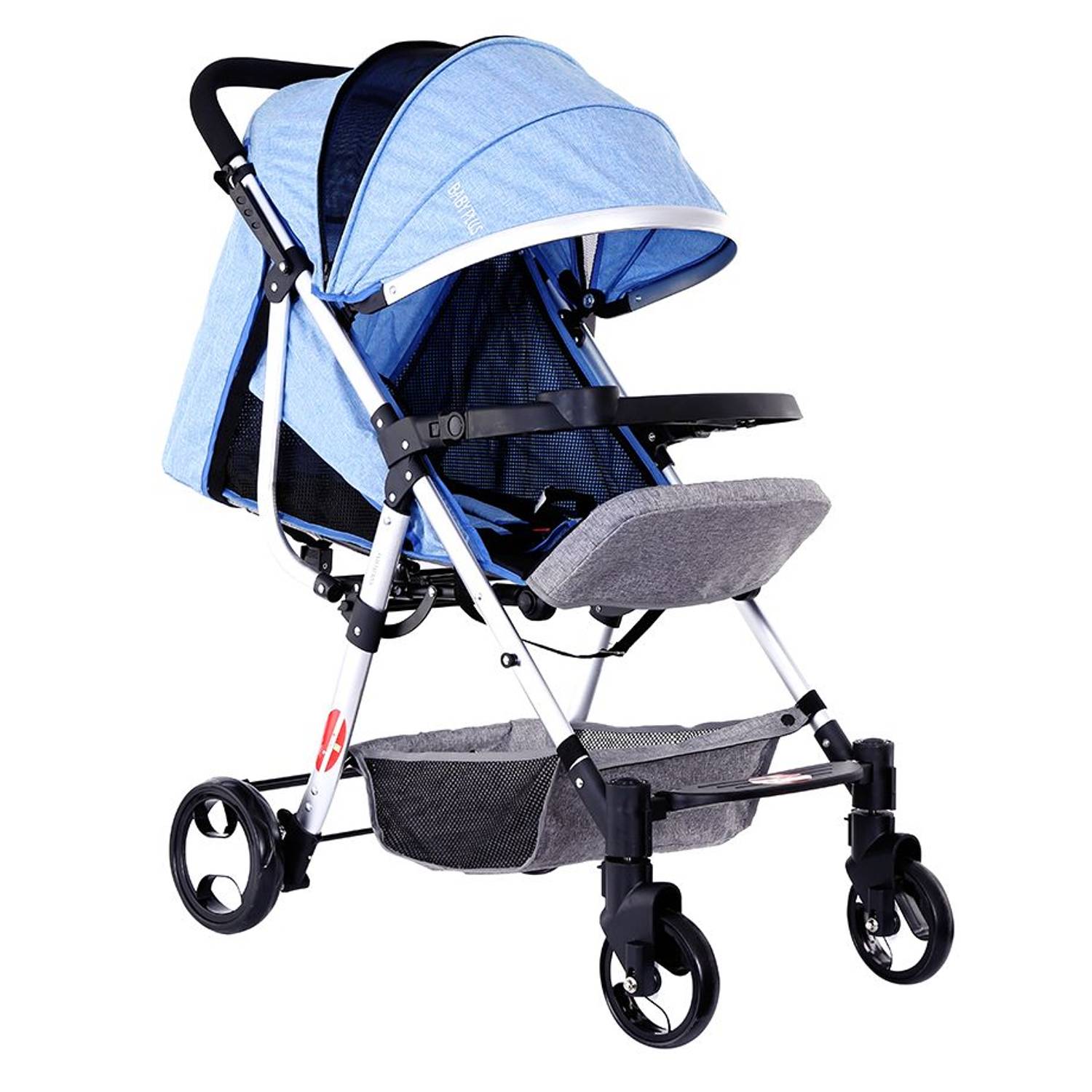 Baby Plus Stroller Cum Pram Blue 0-36 M Baby Plus Stroller Cum Pram Blue 0-36 M