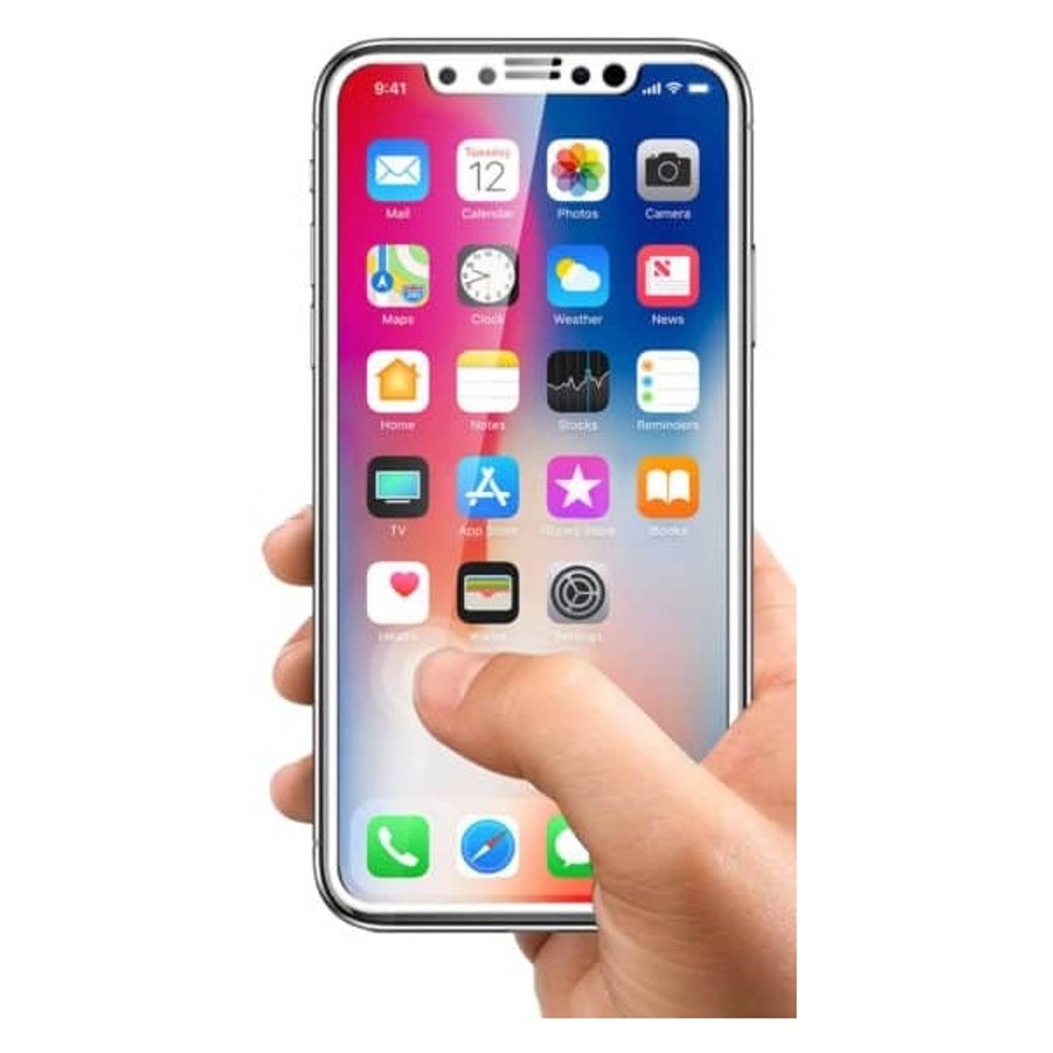 Xplore Glass Screen Protector Crystal Clear/White For Apple iPhone X - SGIPX Xplore Glass Screen Protector Crystal Clear/White For Apple iPhone X - SGIPX