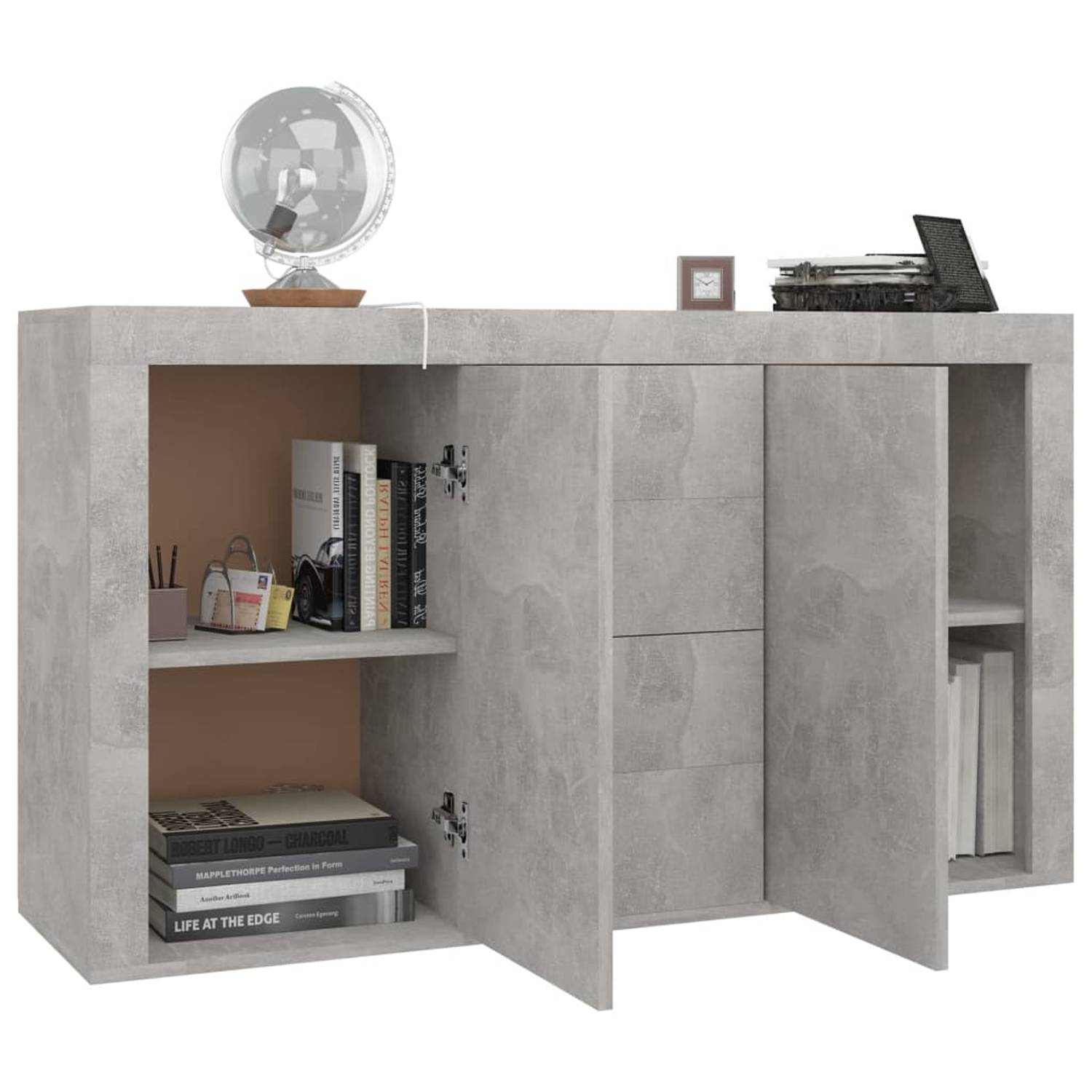 Vidaxl Sideboard Concrete Grey 120x36x69 Cm Engineered Wood Vidaxl Sideboard Concrete Grey 120x36x69 Cm Engineered Wood