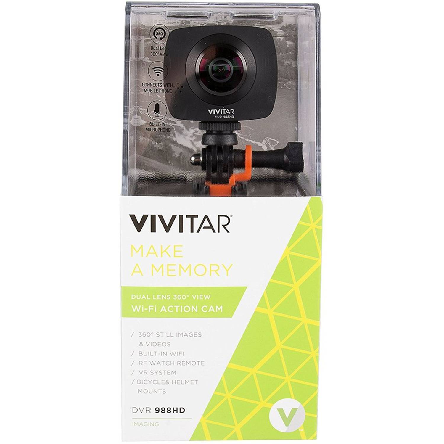 Vivitar DVR 988HD 360 Degree Action Camera Black Vivitar DVR 988HD 360 Degree Action Camera Black