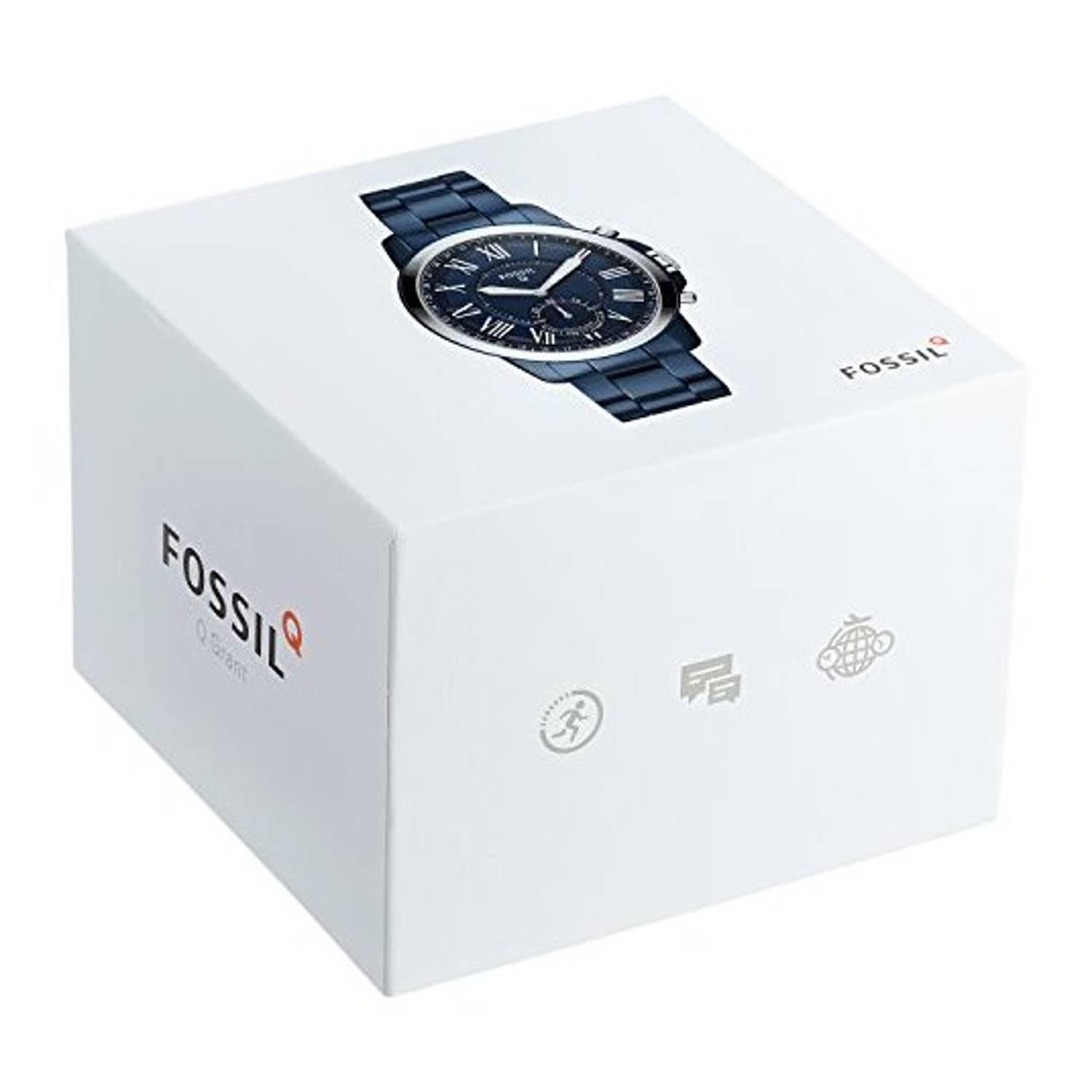 Fossil Hybrid Smartwatch - Q Grant Navy Blue Metal Fossil Hybrid Smartwatch - Q Grant Navy Blue Metal