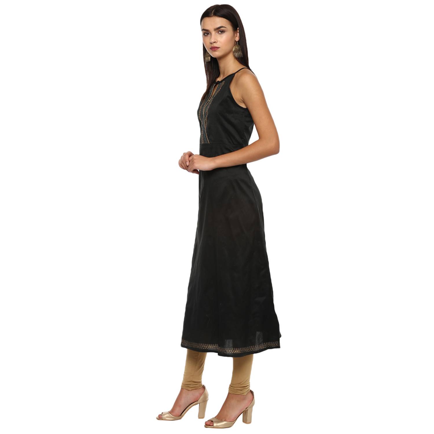 IMARA Black A-Line Kurta Size XL IMARA Black A-Line Kurta Size XL