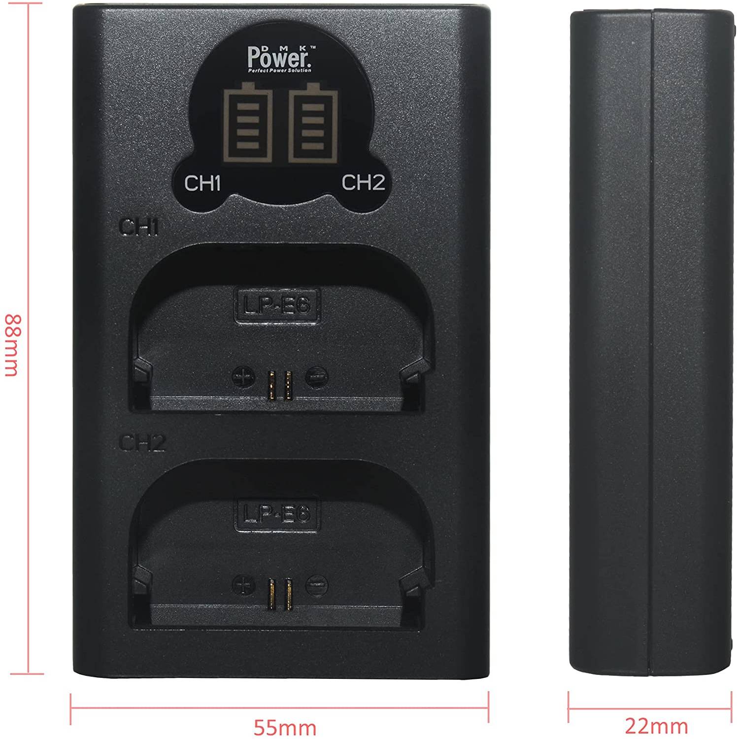 Dmk Power Mini Portable Lp-e6 Dual Usb Lcd Charger Tc-usb2 Iii Compatible With Canon Eos 5ds, 5ds R, 5d Mark Ii, 5d Mark Iii, 6d, 7d, 7d Mark Ii, 60d, 60da, 70d, 80d, Xc10 Dslr Camera Dmk Power Mini Portable Lp-e6 Dual Usb Lcd Charger Tc-usb2 Iii Compatible With Canon Eos 5ds, 5ds R, 5d Mark Ii, 5d Mark Iii, 6d, 7d, 7d Mark Ii, 60d, 60da, 70d, 80d, Xc10 Dslr Camera