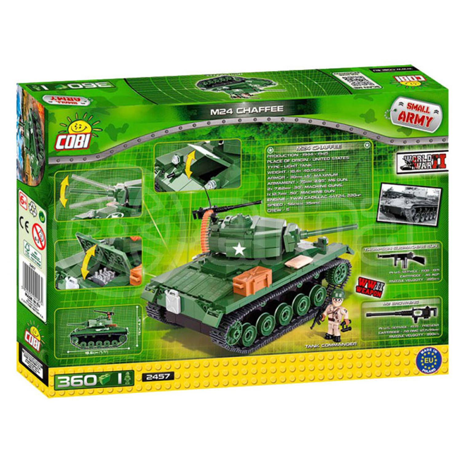Cobi 360pcs Small Army M24 Chaffee Cobi 360pcs Small Army M24 Chaffee