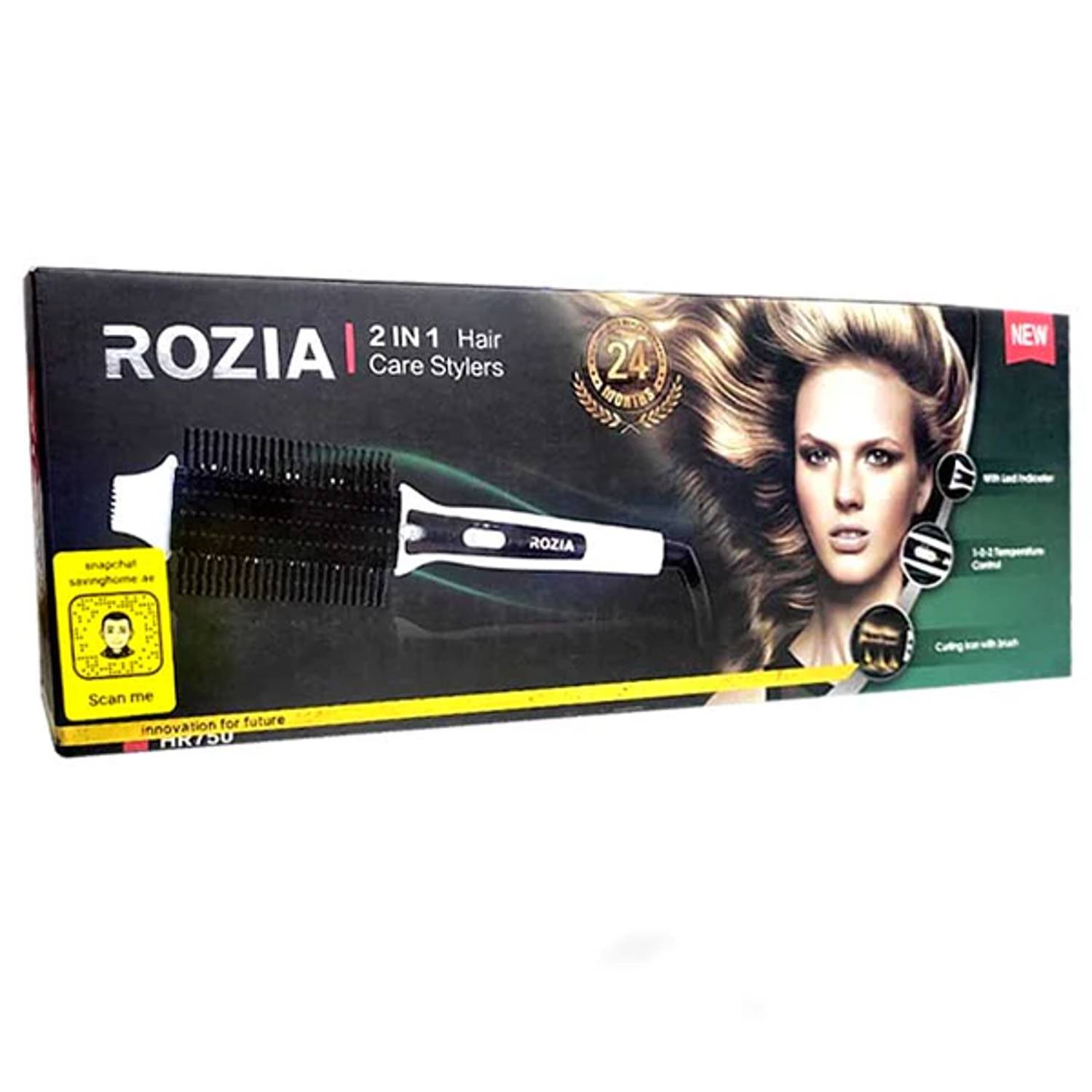 Rozia 2 In 1 Hair Care Stylers With Led Indicator -HR750 Rozia 2 In 1 Hair Care Stylers With Led Indicator -HR750