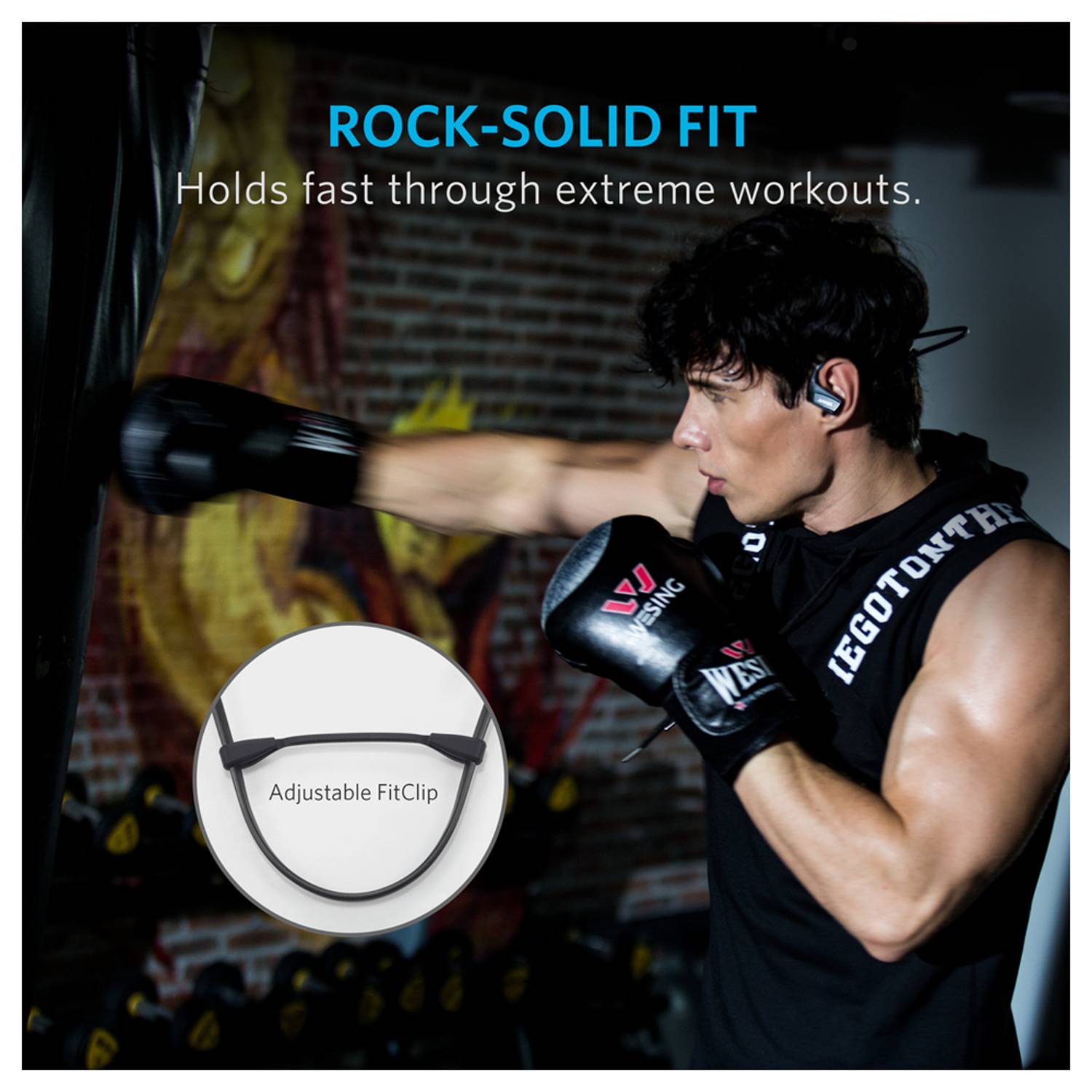 أنكير سماعة رأس بلوتوث رياضية أسود أنكير سماعة رأس بلوتوث رياضية أسود