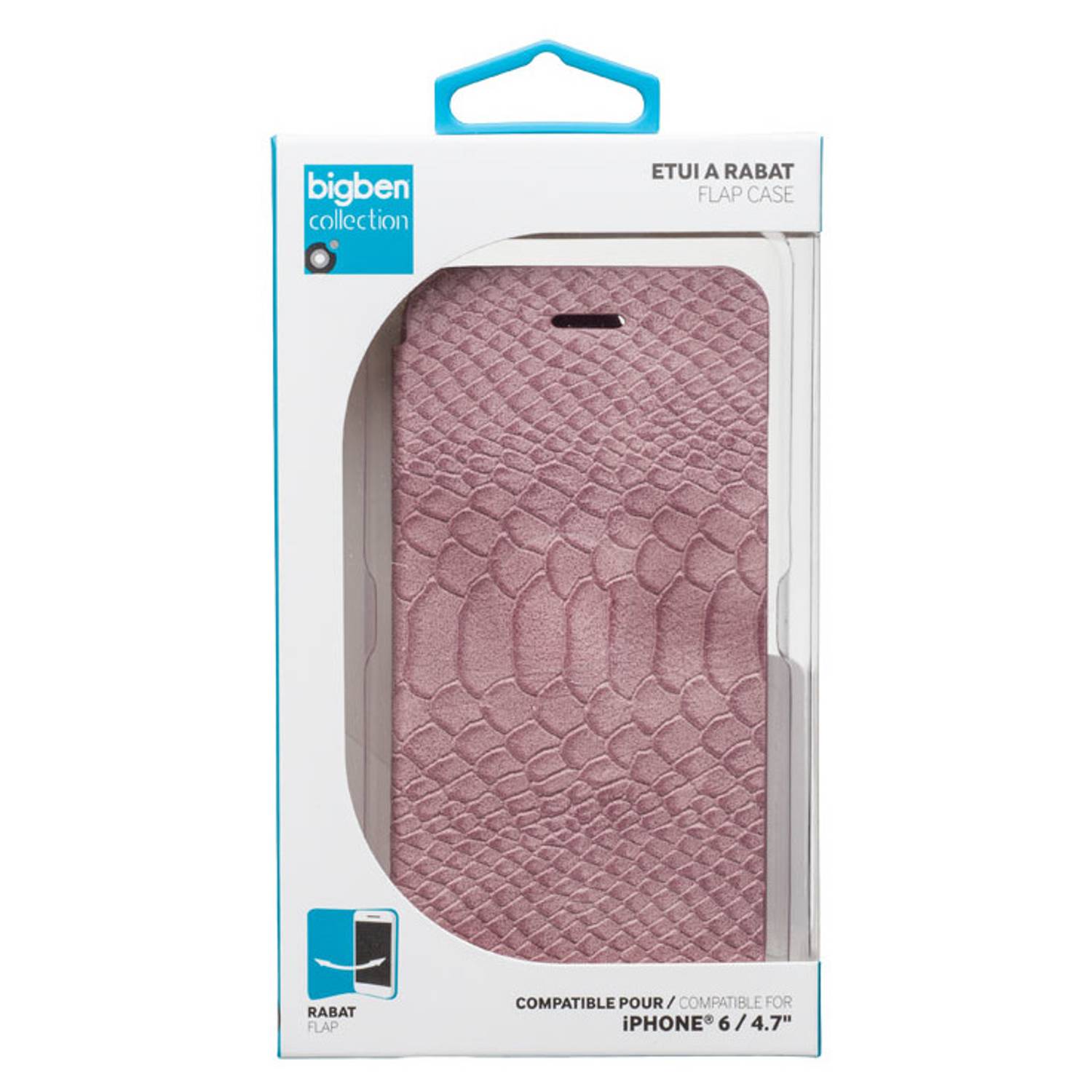 Bigben Folio/Flap Croco Case Pink For iPhone 6 - ETUIFCROCOIP64M Bigben Folio/Flap Croco Case Pink For iPhone 6 - ETUIFCROCOIP64M