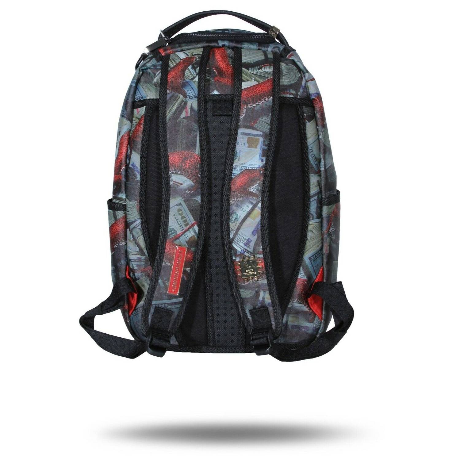 Sprayground Red Leopard Rolls Black/Red Unisex Backpack 18 Sprayground Red Leopard Rolls Black/Red Unisex Backpack 18