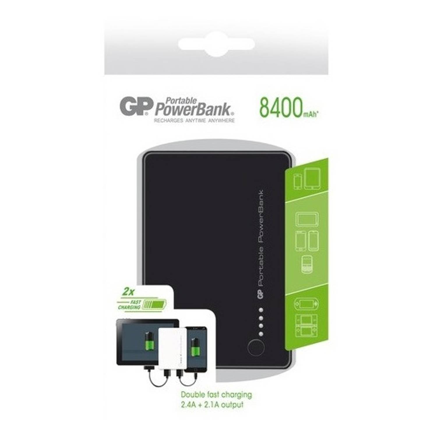 GP Portable Power Bank 8400mAh Black GP Portable Power Bank 8400mAh Black