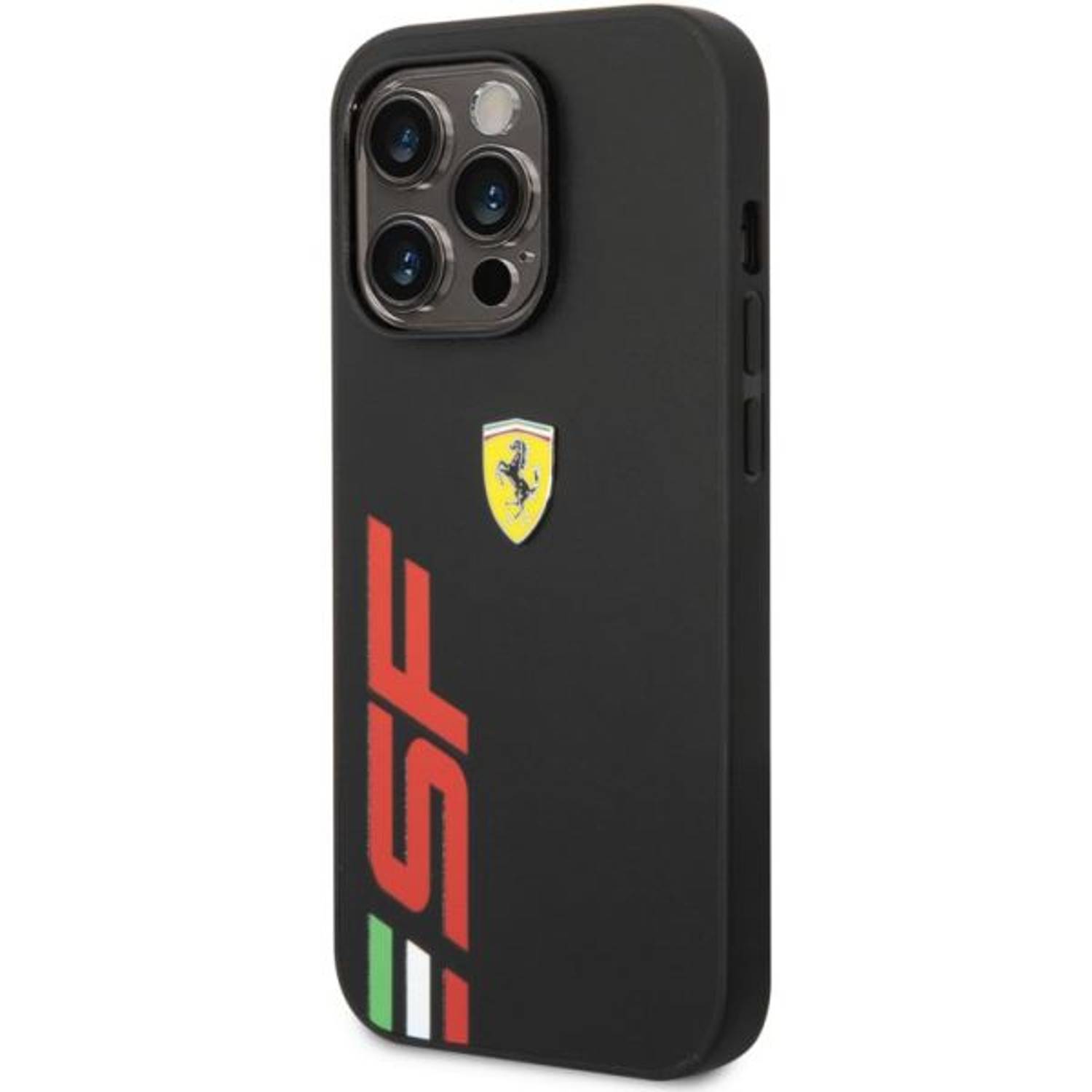 Ferrari Leather Case Black With SF Logo iPhone 14 Pro Max Ferrari Leather Case Black With SF Logo iPhone 14 Pro Max