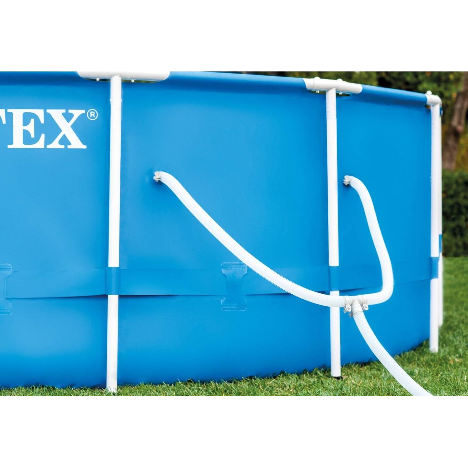 Intex 15ft x 48inch Metal Frame Pool Set Intex 15ft x 48inch Metal Frame Pool Set