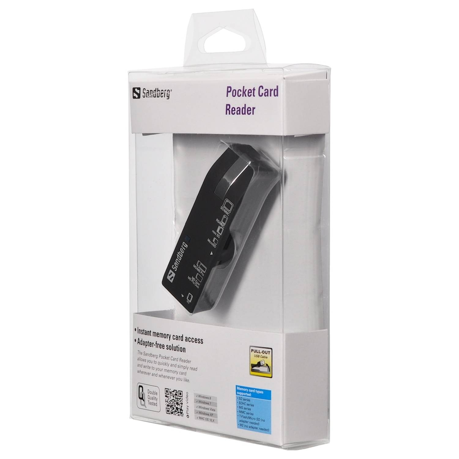 Sandberg Pocket Card Reader 13368 Sandberg Pocket Card Reader 13368