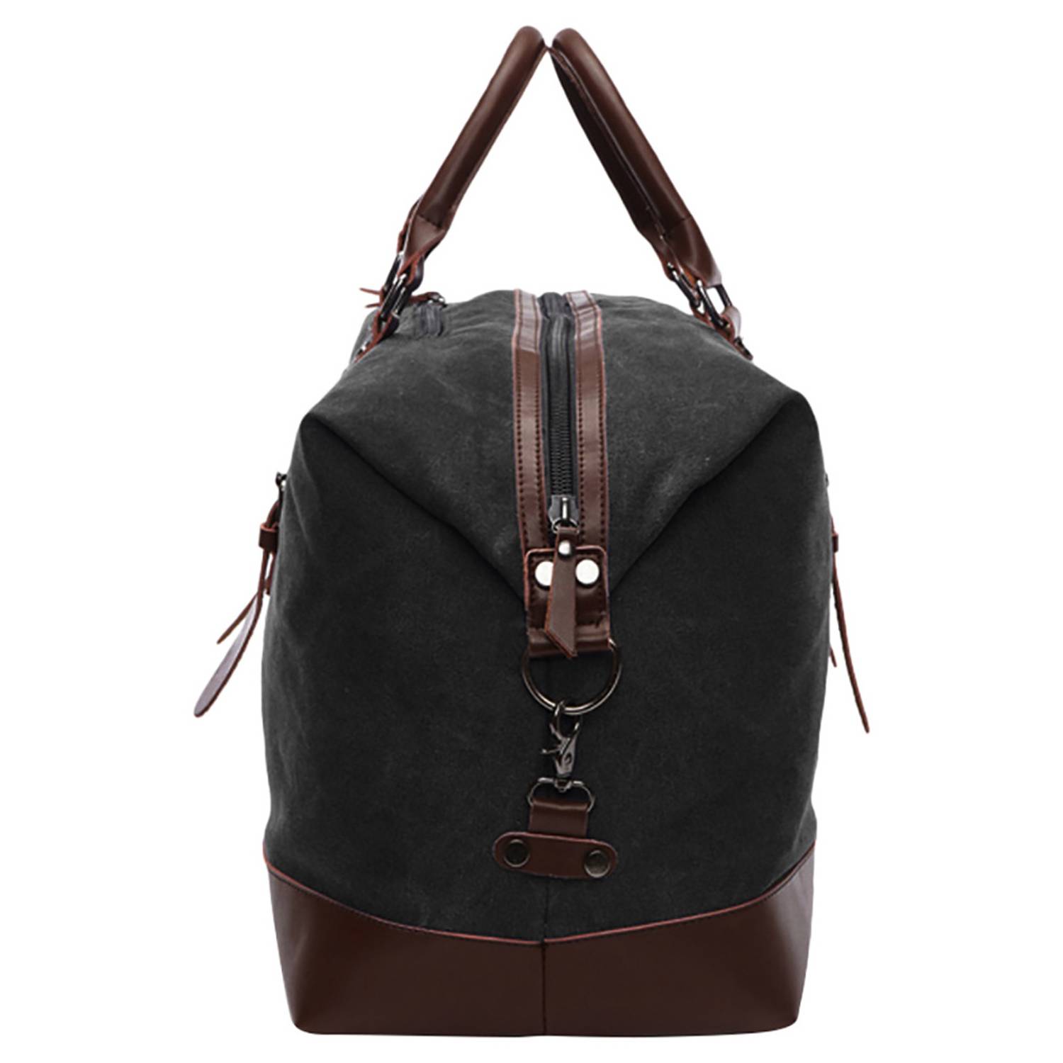 SAMBOX Weekender Leather Duffle Bag Black SAMBOX Weekender Leather Duffle Bag Black