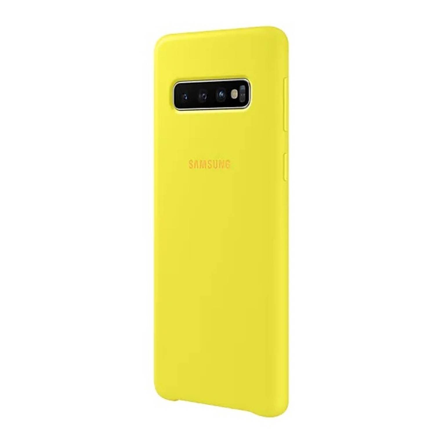 Samsung Silicon Cover Yellow For Samsung Galaxy S10 Samsung Silicon Cover Yellow For Samsung Galaxy S10