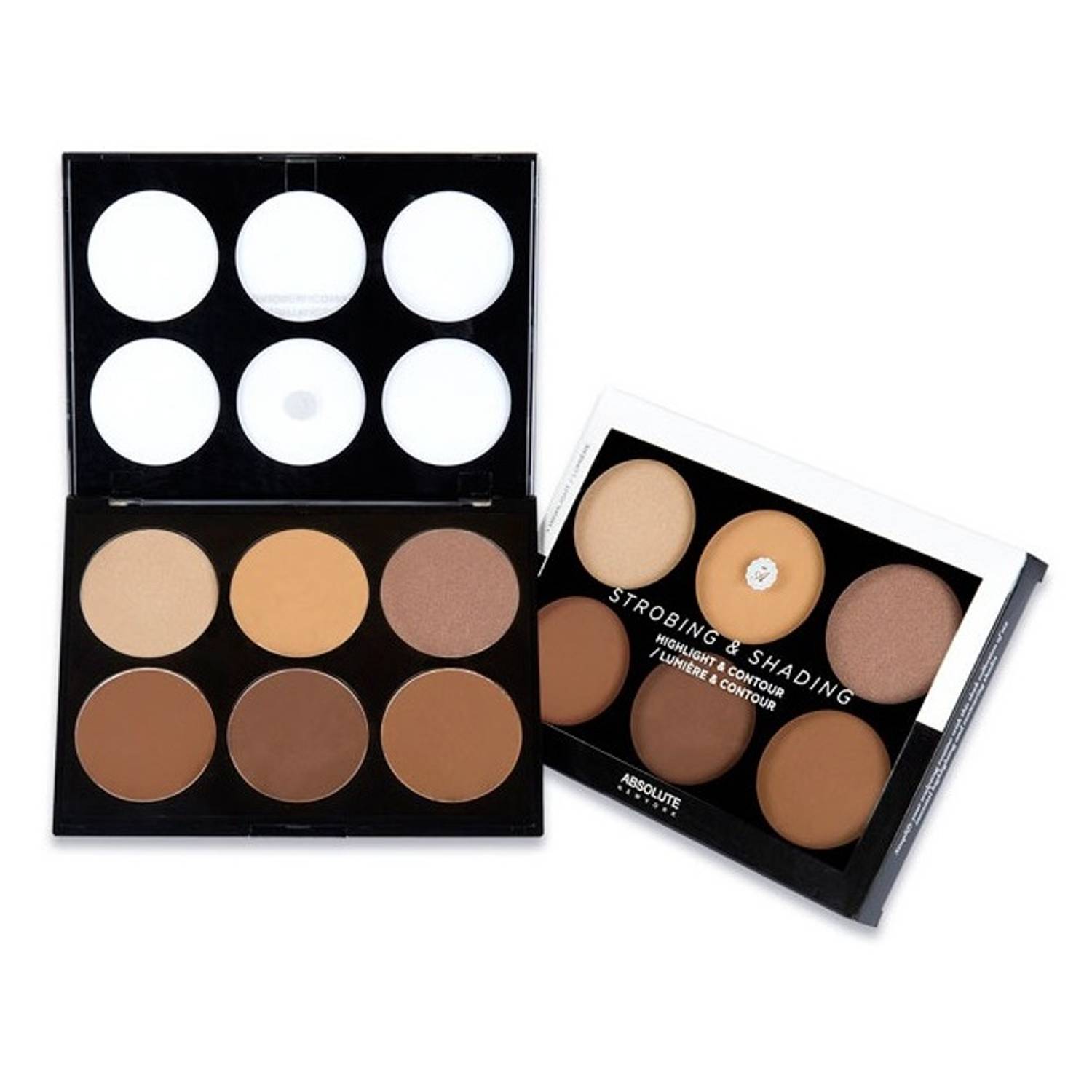 Absolute New York Highlight & Contour Palette Tan To Deep ABS00AHC02 Absolute New York Highlight & Contour Palette Tan To Deep ABS00AHC02