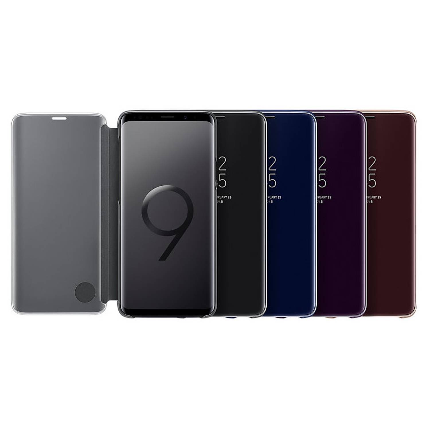Samsung Clear View Standing Cover Blue For Galaxy S9 Plus - EF-ZG965CLEGWW Samsung Clear View Standing Cover Blue For Galaxy S9 Plus - EF-ZG965CLEGWW