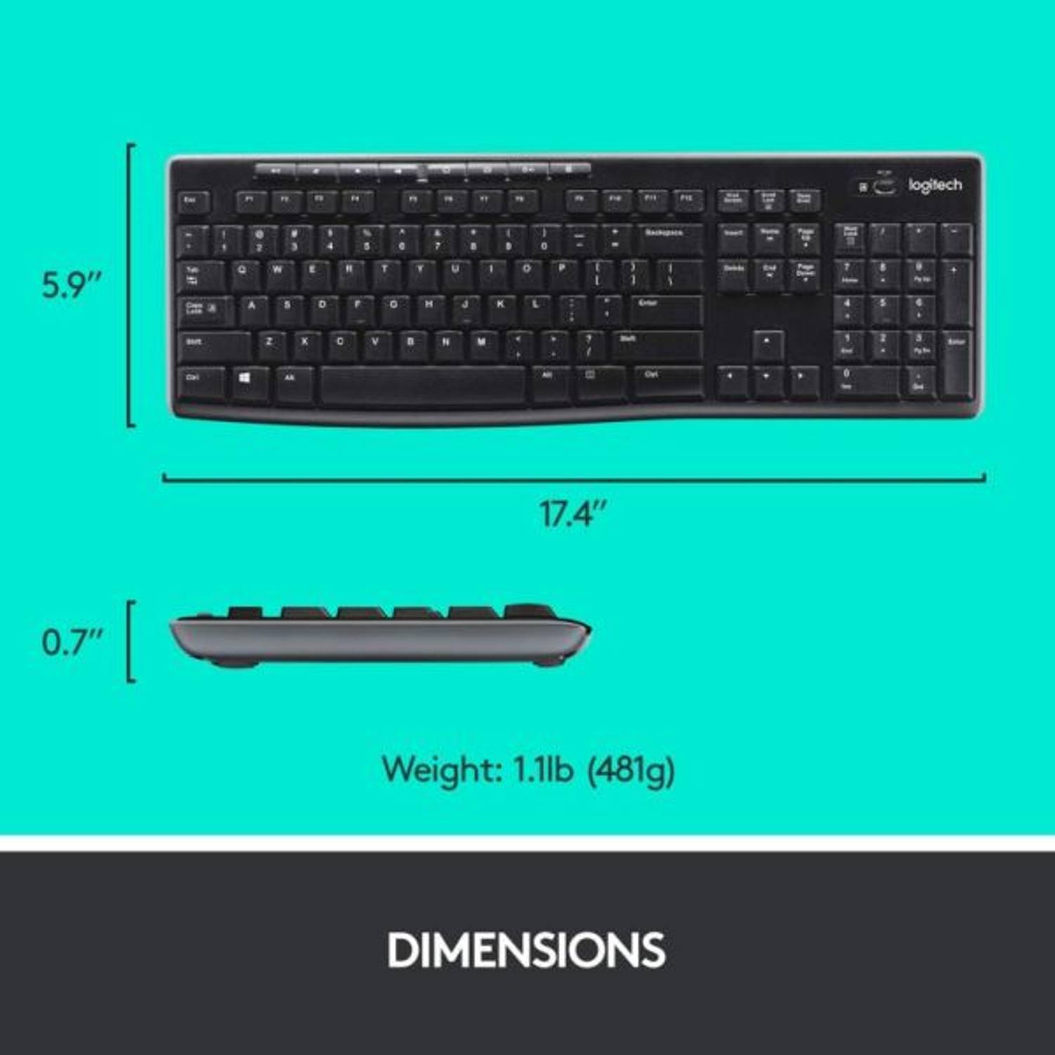 Logitech Wireless Keyboard & Mouse Combo Black + Stereo Headset Bundle Logitech Wireless Keyboard & Mouse Combo Black + Stereo Headset Bundle