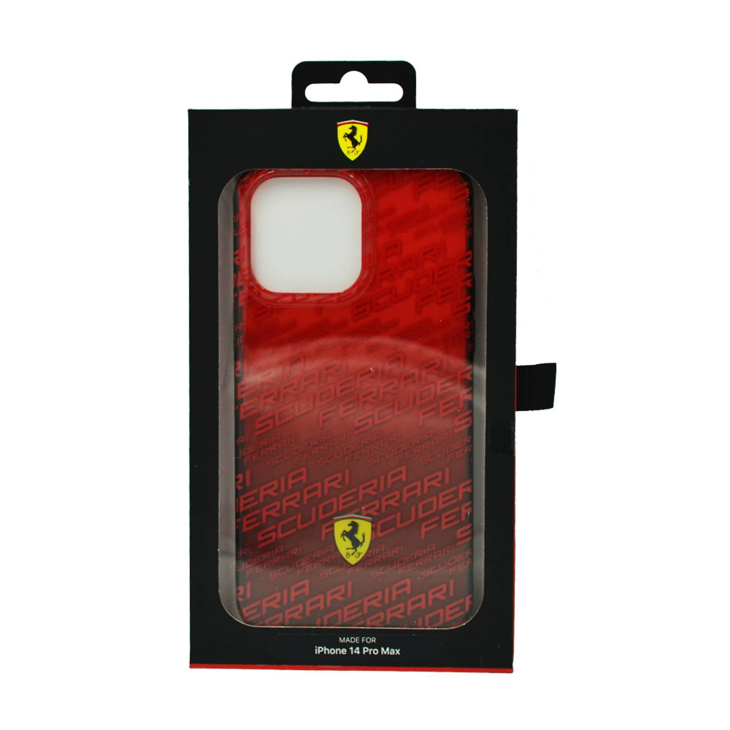 Ferrari Gradient Pc/Tpu Case With Allover Scuderia & Dyed Bumper For Iphone 14 Pro Max Red Ferrari Gradient Pc/Tpu Case With Allover Scuderia & Dyed Bumper For Iphone 14 Pro Max Red