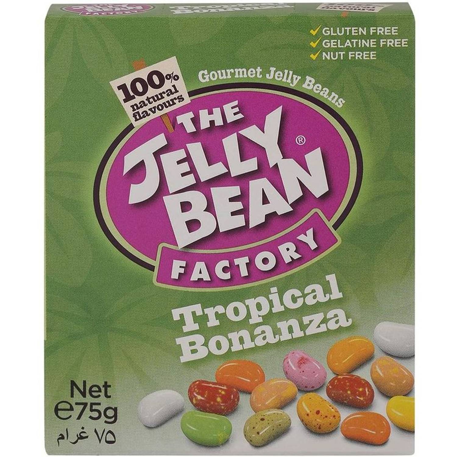 The Jelly Bean Factory Bonanza Tropical Flavours Jelly Beans 75gm (Pack of 16pcs) The Jelly Bean Factory Bonanza Tropical Flavours Jelly Beans 75gm (Pack of 16pcs)