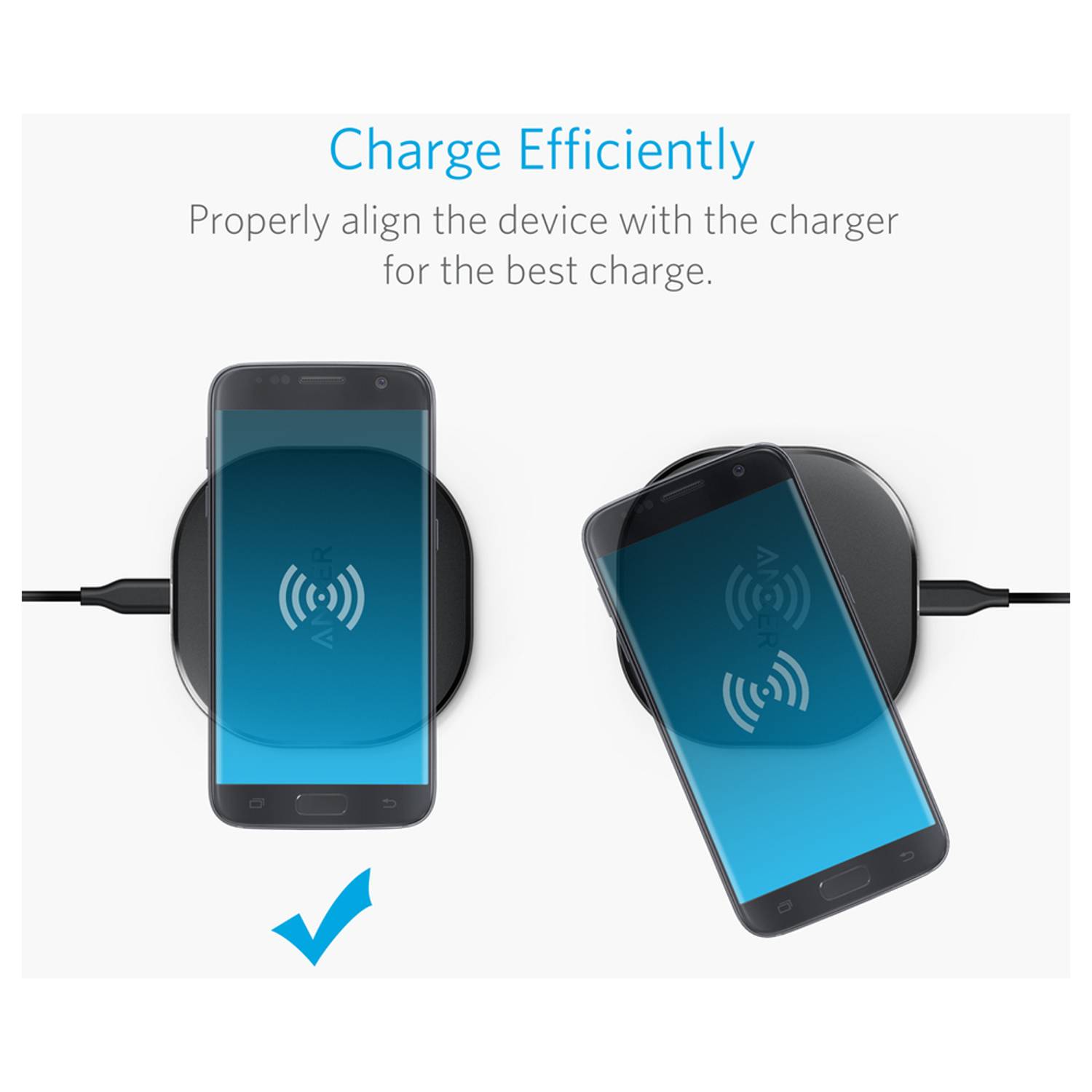 Anker Powerport Wireless Charging Pad Black Anker Powerport Wireless Charging Pad Black