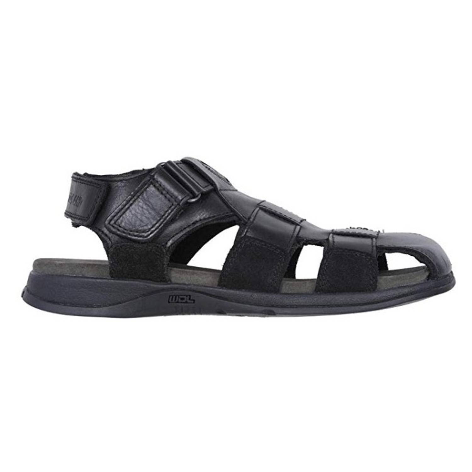 Woodland Men Black Leather Sandals 41 Woodland Men Black Leather Sandals 41