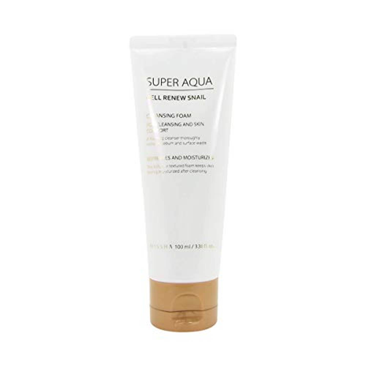 Missha Super Aqua Cell Renew Snail Cleansing Foam 100ml Missha Super Aqua Cell Renew Snail Cleansing Foam 100ml