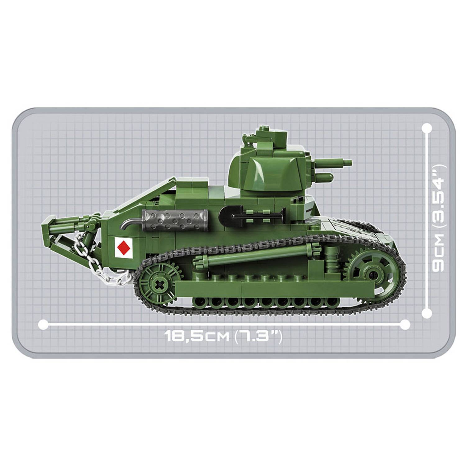 Cobi 380pcs Small Army Tank Renault FT17 Cobi 380pcs Small Army Tank Renault FT17