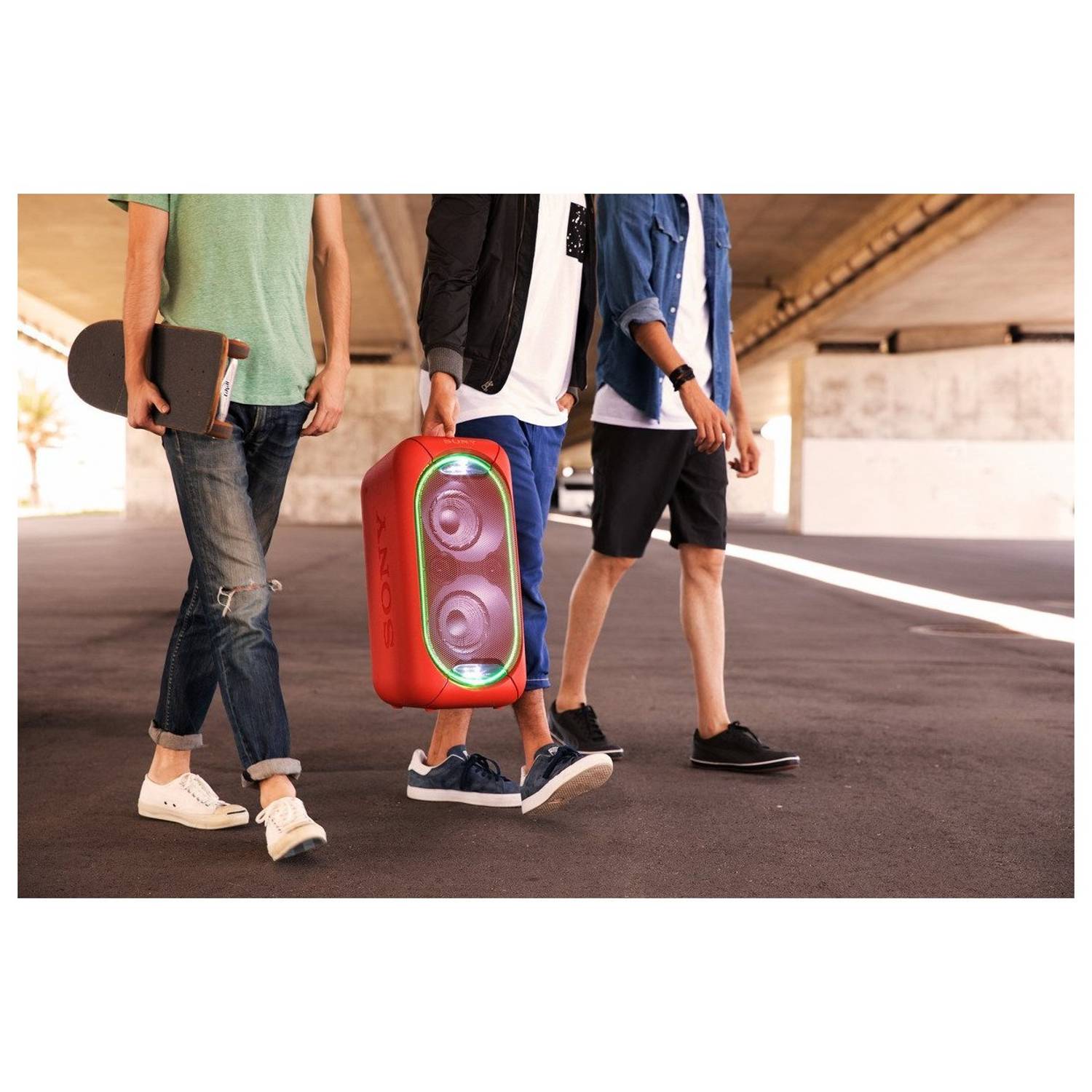 Sony GTKXB60 High Power Home Audio System With Bluetooth Red Sony GTKXB60 High Power Home Audio System With Bluetooth Red