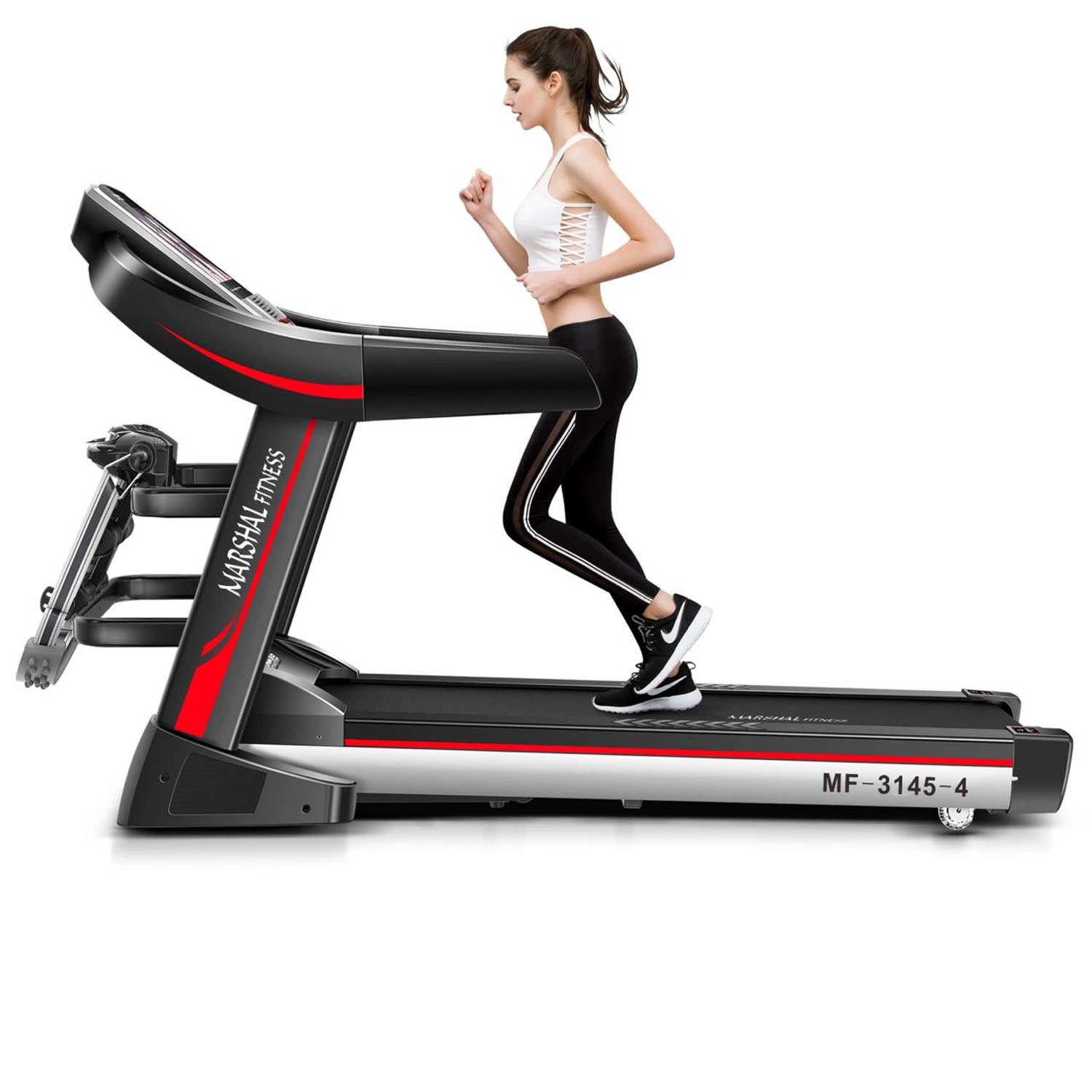 Marshal Fitness 4 Way Dc Motorized Treadmill With 7 Marshal Fitness 4 Way Dc Motorized Treadmill With 7