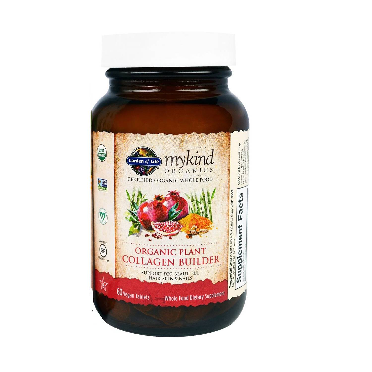 Garden Of Life Mykind Organics Plant Collagen Builder 60 Vegan Tablets Garden Of Life Mykind Organics Plant Collagen Builder 60 Vegan Tablets