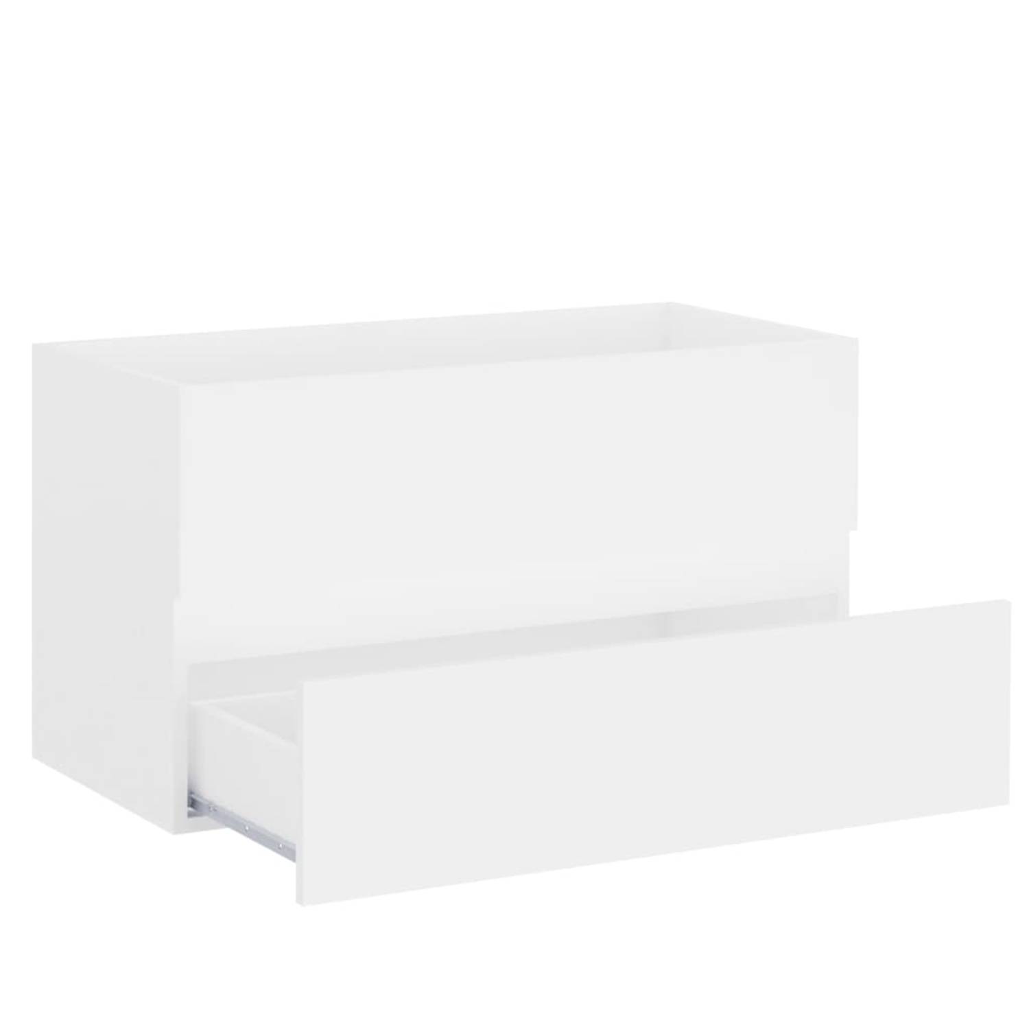 Vidaxl Sink Cabinet White 80x38.5x45 Cm Engineered Wood Vidaxl Sink Cabinet White 80x38.5x45 Cm Engineered Wood
