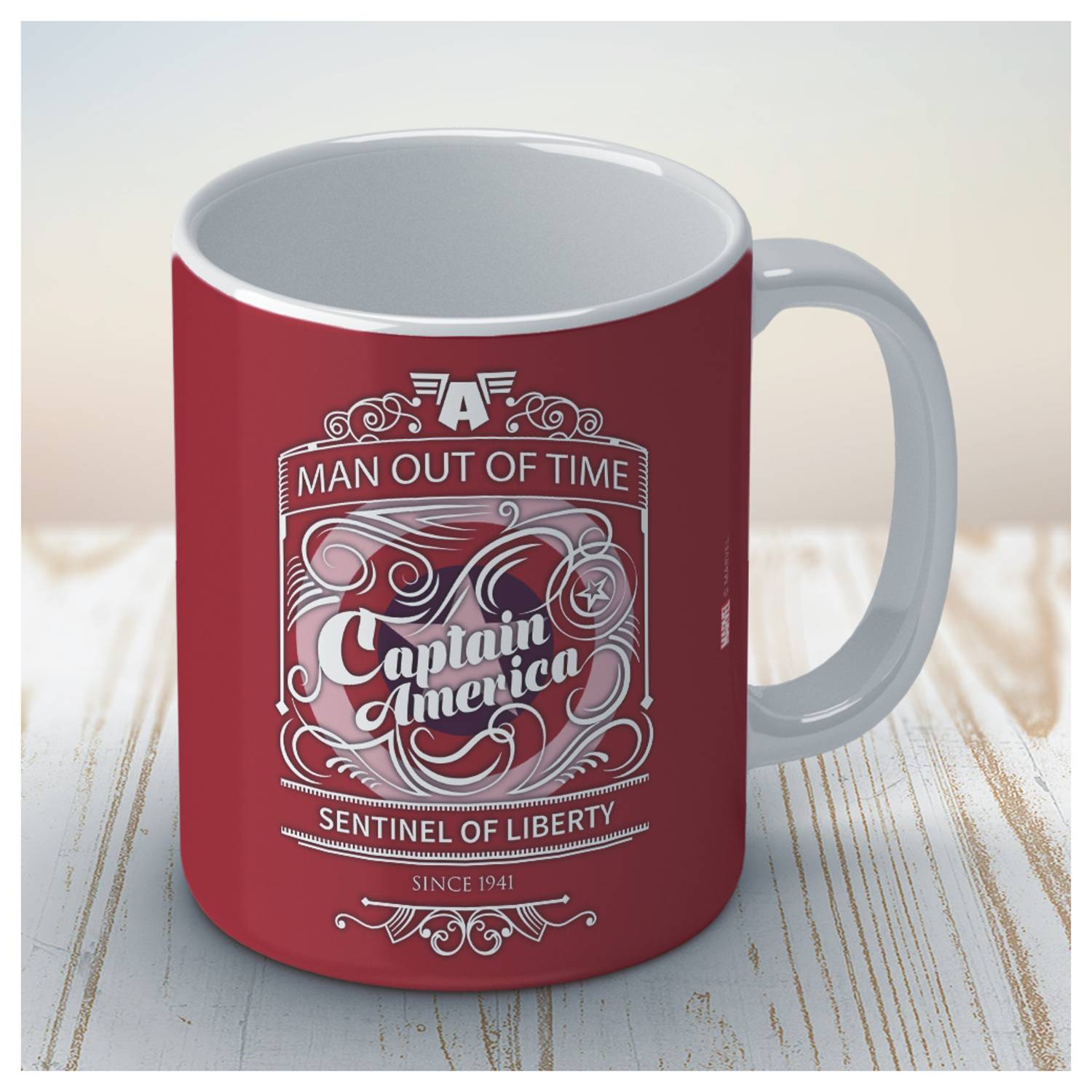 Marvel Captain America Chalkboard Coffee Mug by Wackylicious Marvel Captain America Chalkboard Coffee Mug by Wackylicious