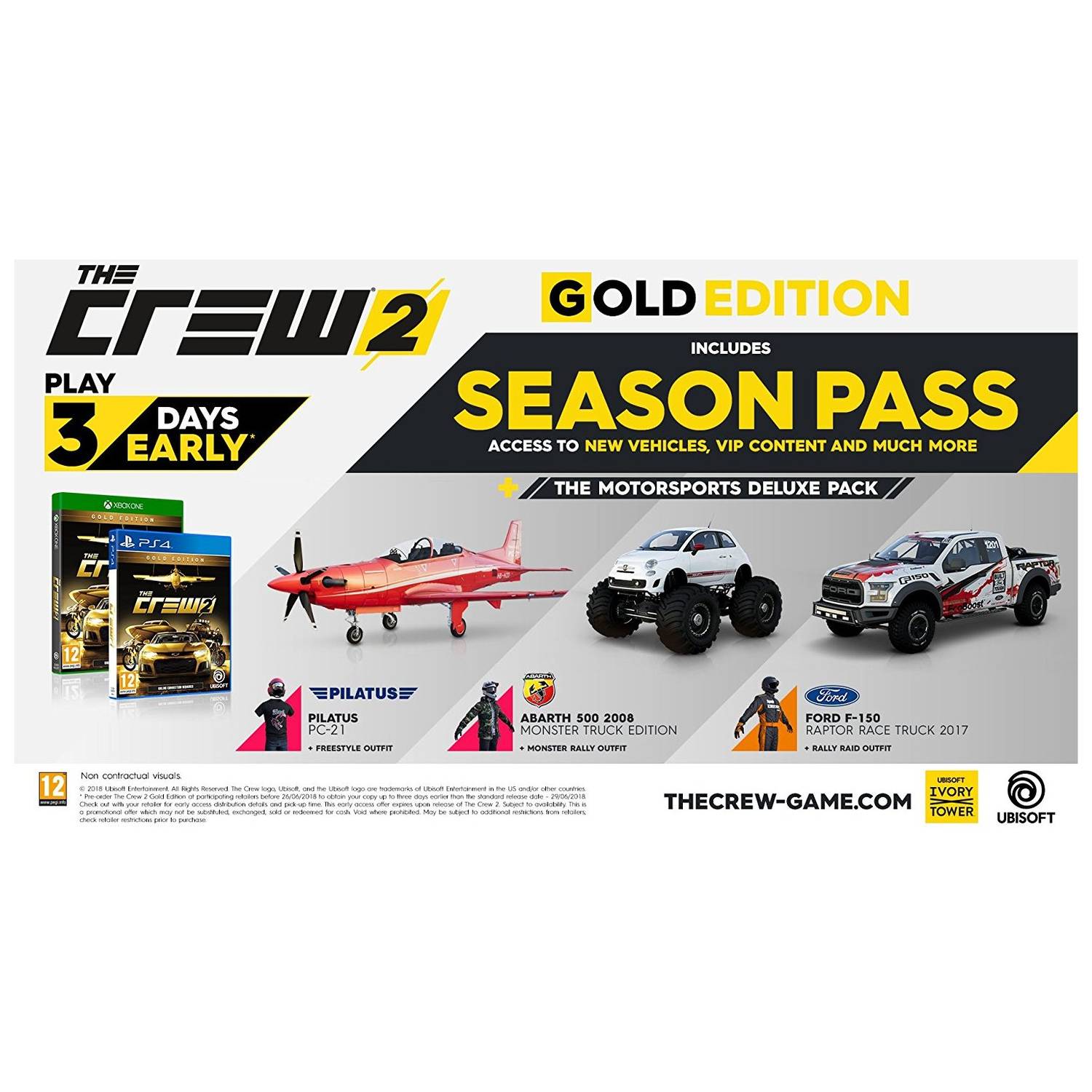 PS4 The Crew 2 Gold Edition Game PS4 The Crew 2 Gold Edition Game