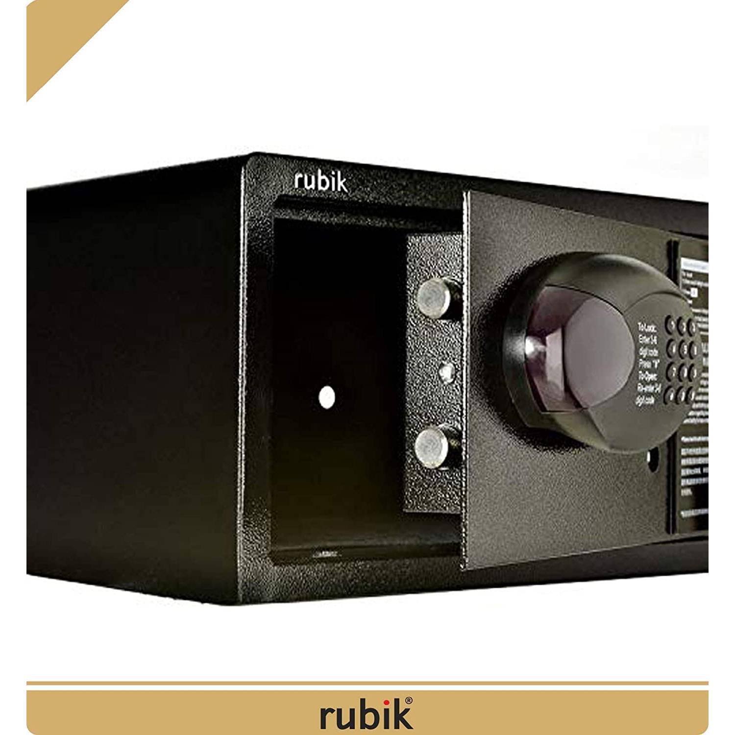 Safe Box For Home And Hotels With Lcd Auto Digital Panel And Key (42x20x37cm) Black Safe Box For Home And Hotels With Lcd Auto Digital Panel And Key (42x20x37cm) Black