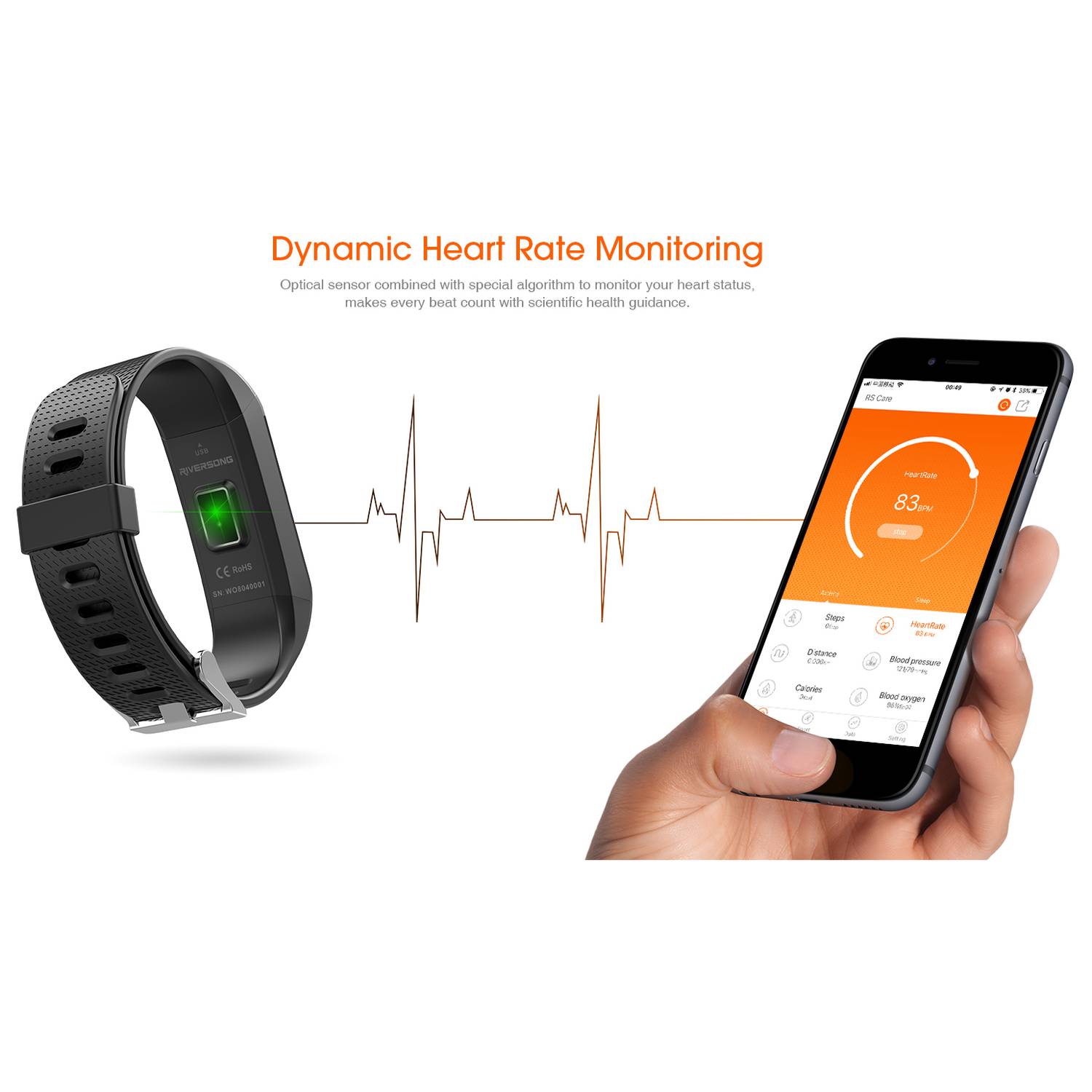 سوار يد رياضي ذكي ريفرسونج سوار يد رياضي ذكي ريفرسونج