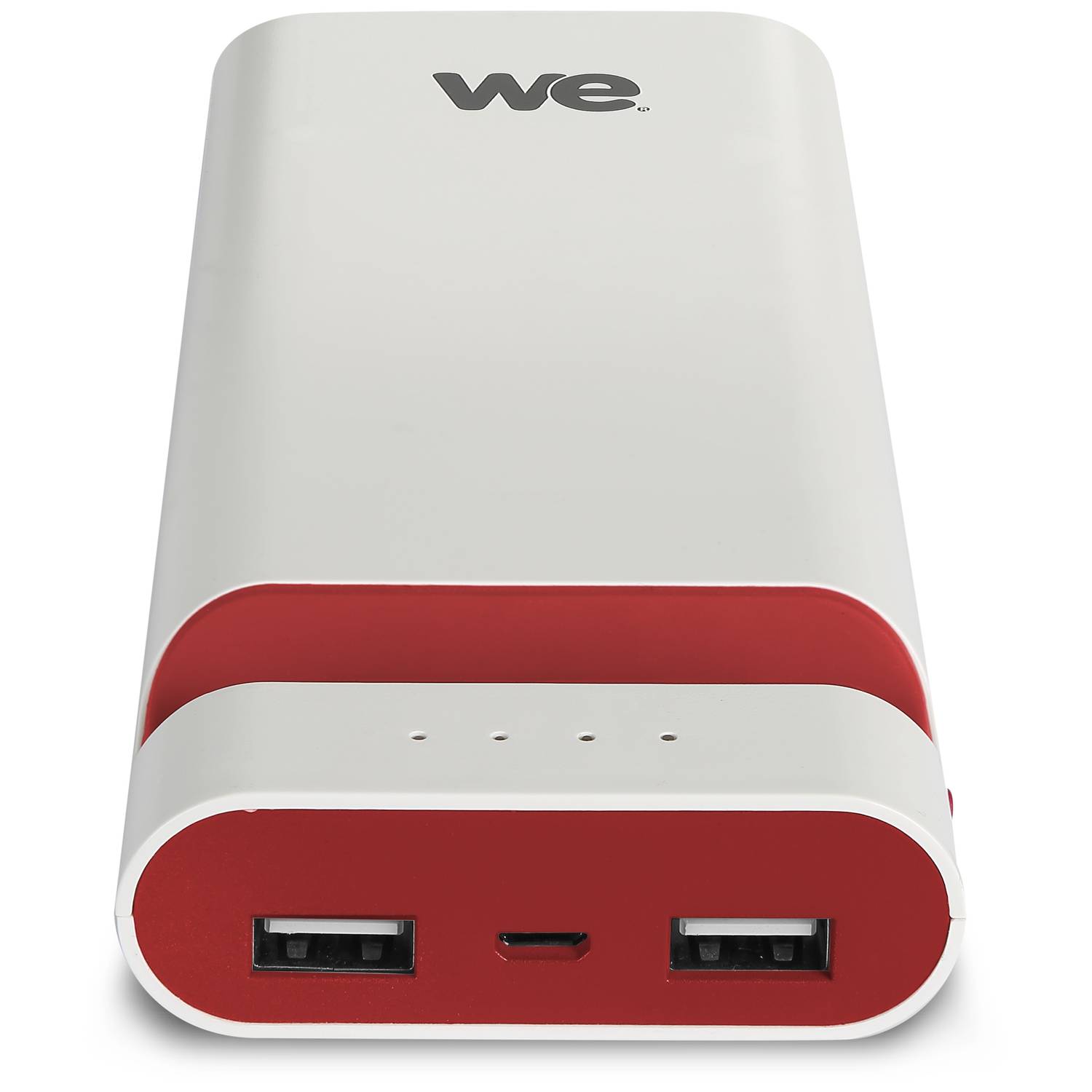 We Power Bank 16000mAh 2 USB White/Red We Power Bank 16000mAh 2 USB White/Red