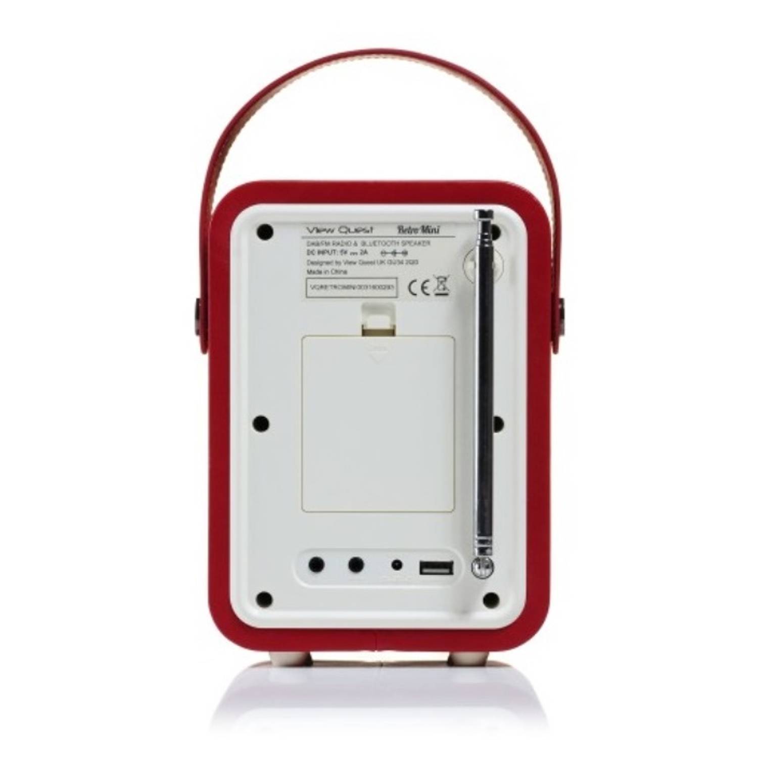 Viewquest Retro Mini Radio Red Viewquest Retro Mini Radio Red