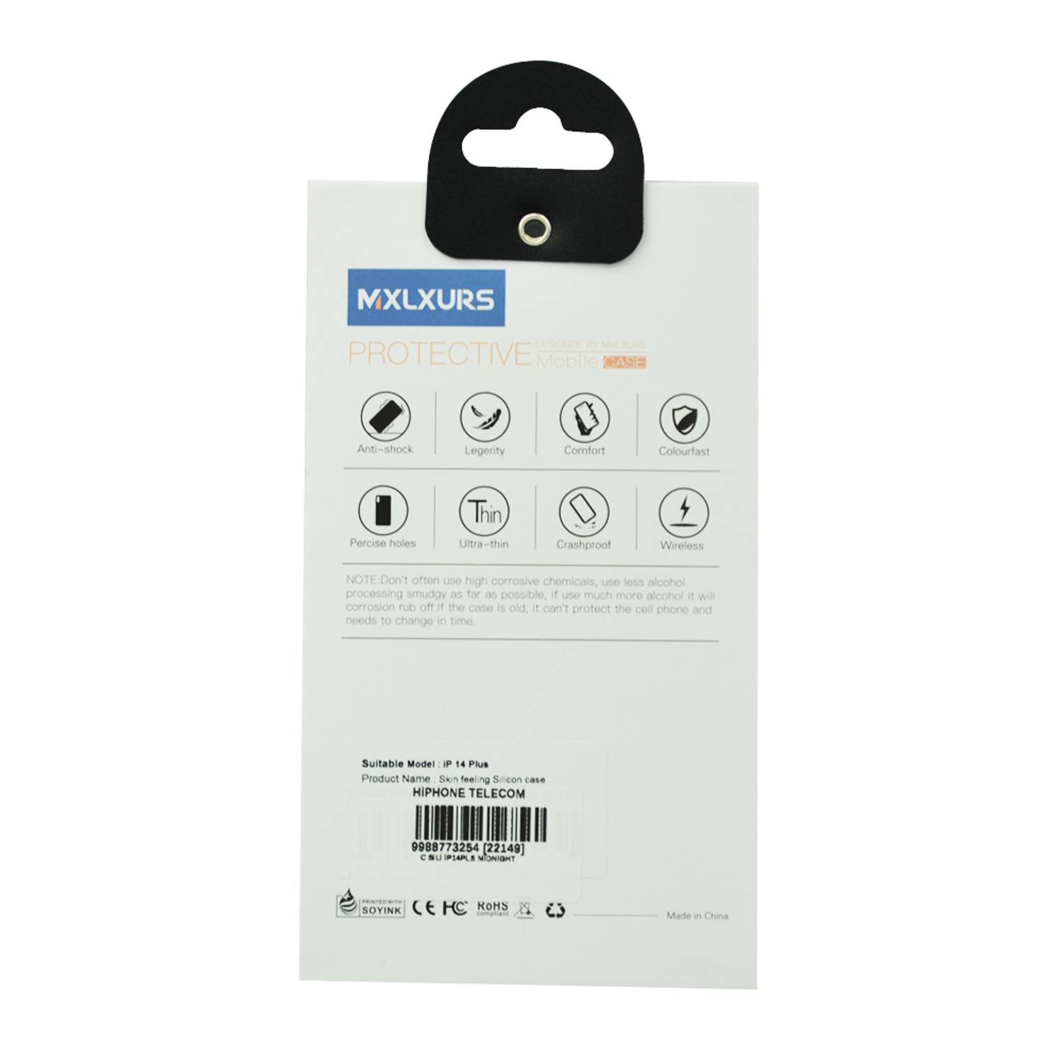 Mxlxurs Silicone Case For iPhone 14 Plus Midnight Mxlxurs Silicone Case For iPhone 14 Plus Midnight