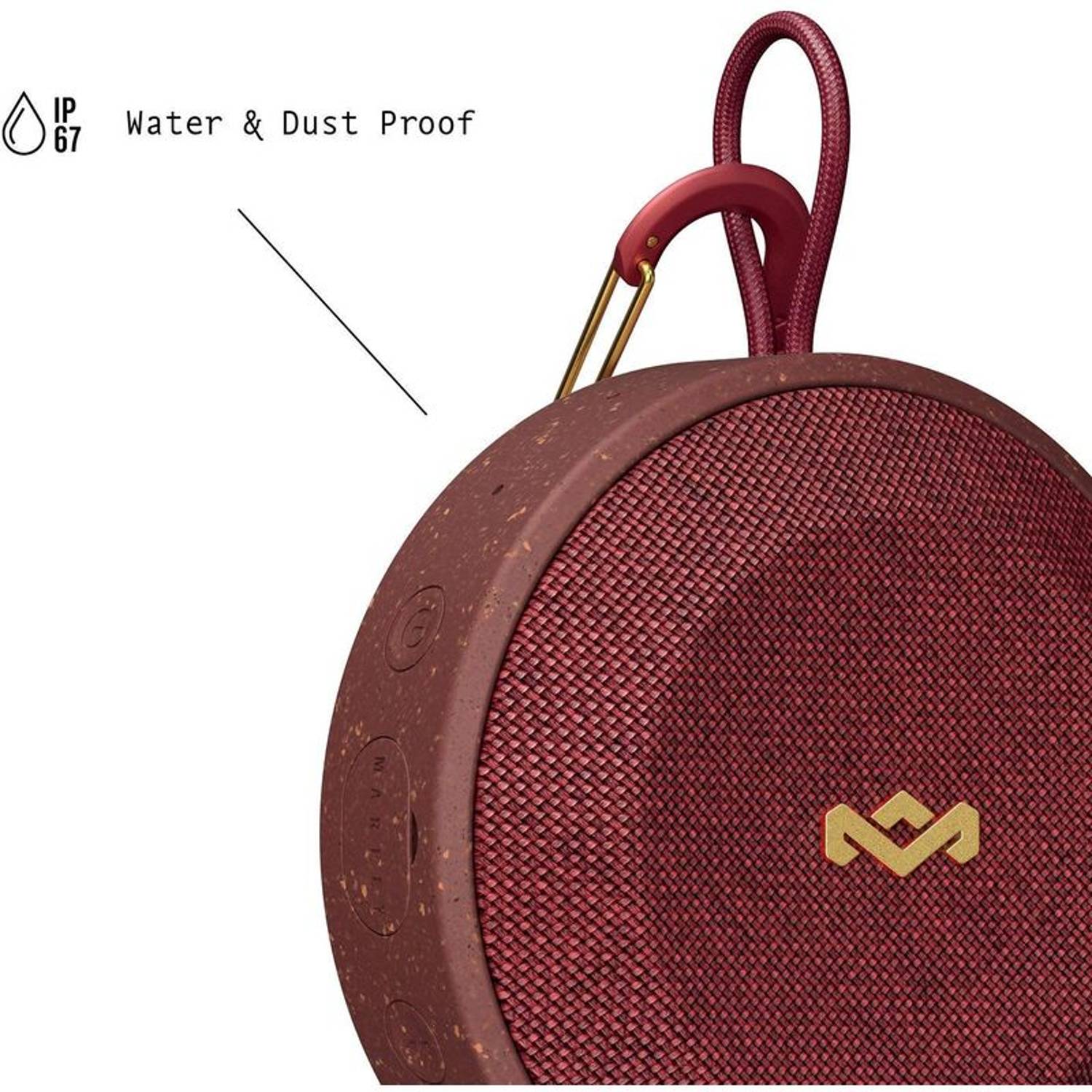 Marley Bluetooth No Bounds Portable Waterproof Speaker Red Marley Bluetooth No Bounds Portable Waterproof Speaker Red