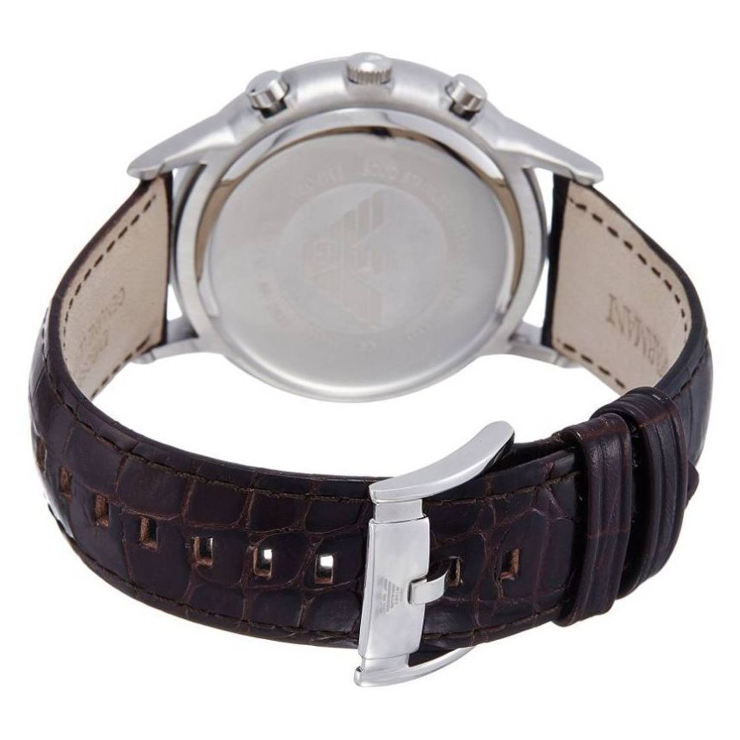Emporio Armani Chronograph Men's Analog Leather strip Watch Emporio Armani Chronograph Men's Analog Leather strip Watch