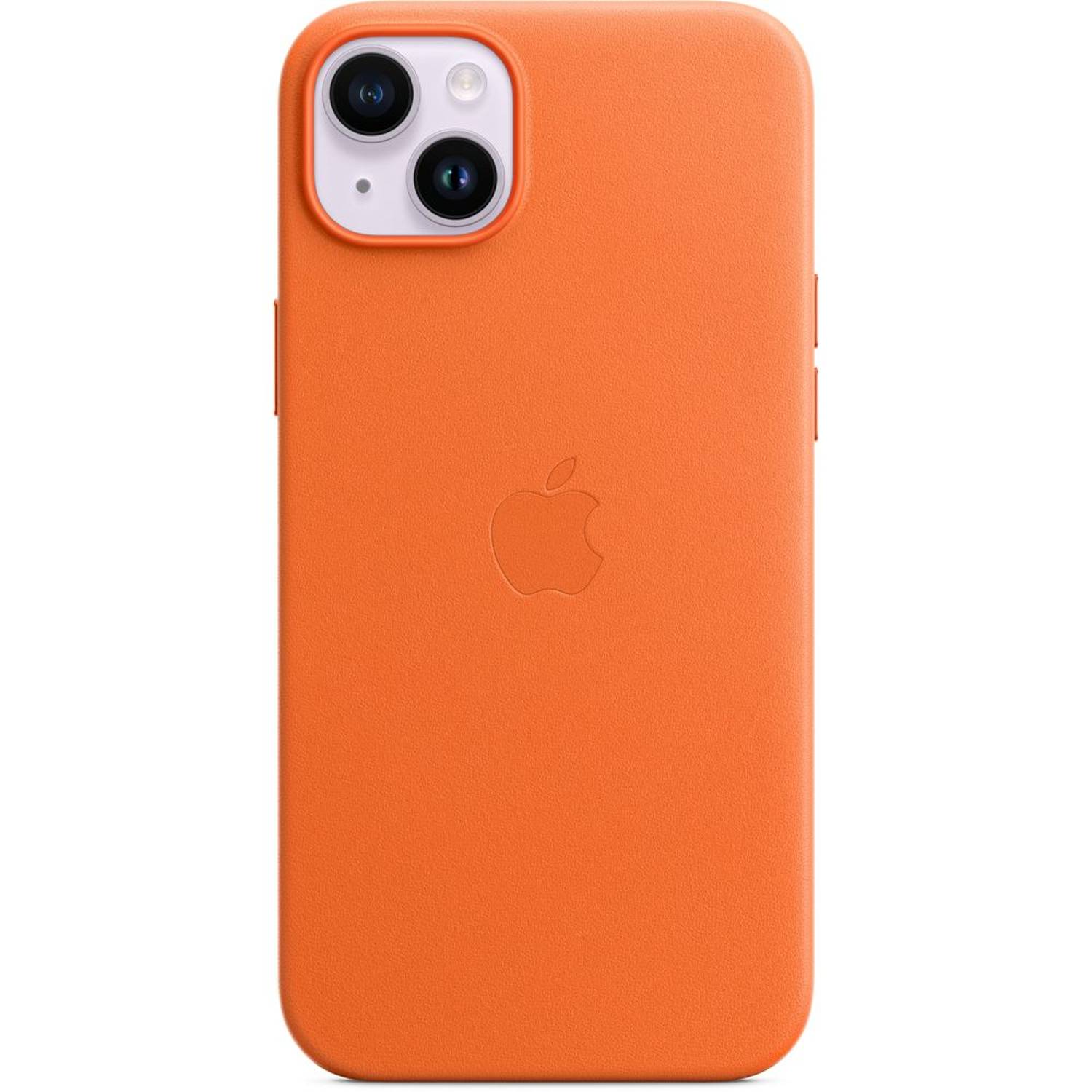 Apple iPhone 14 Plus Leather Case Orange with MagSafe Apple iPhone 14 Plus Leather Case Orange with MagSafe
