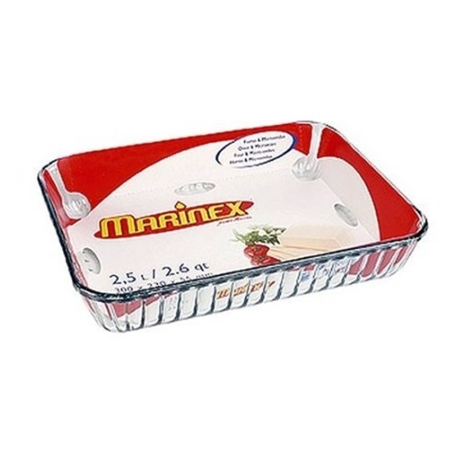 Marinex Square Roaster With Handle 2.5L Marinex Square Roaster With Handle 2.5L