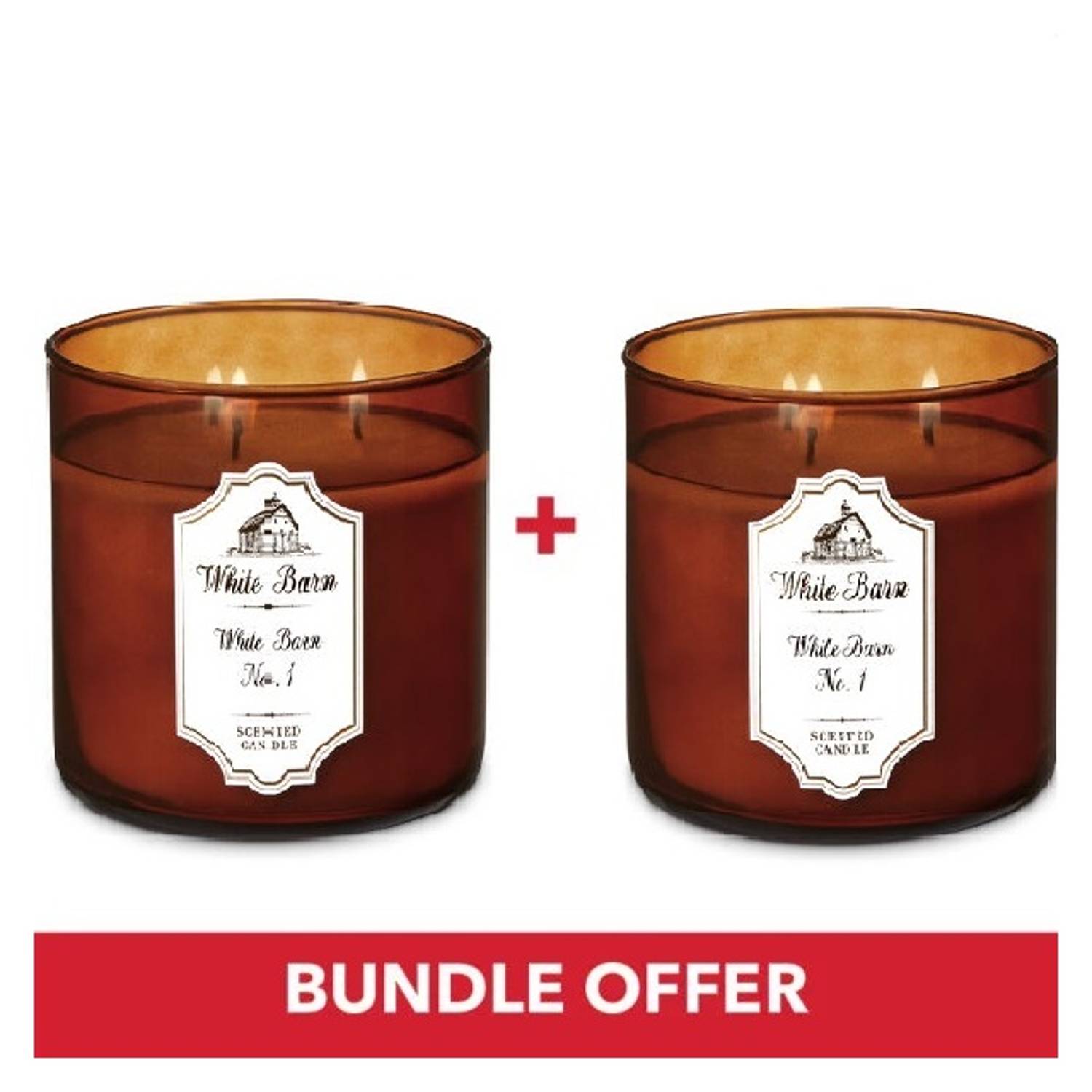 Bath & Body Works White Barns Carrot Scented Candle X2pcs Bath & Body Works White Barns Carrot Scented Candle X2pcs