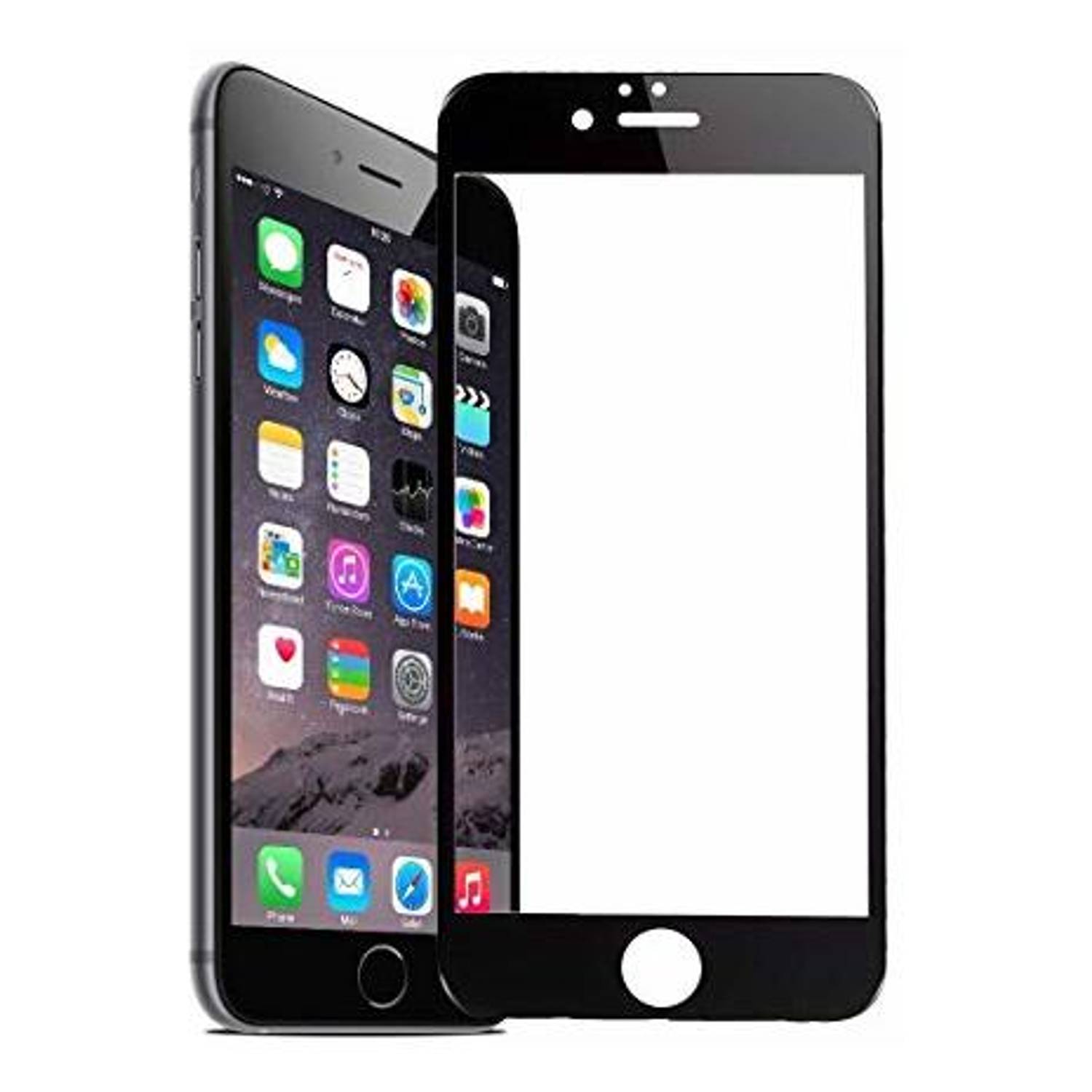 Myscreen 3D Tempered Glass Black Screen Protector For iPhone 6/6S Plus Myscreen 3D Tempered Glass Black Screen Protector For iPhone 6/6S Plus